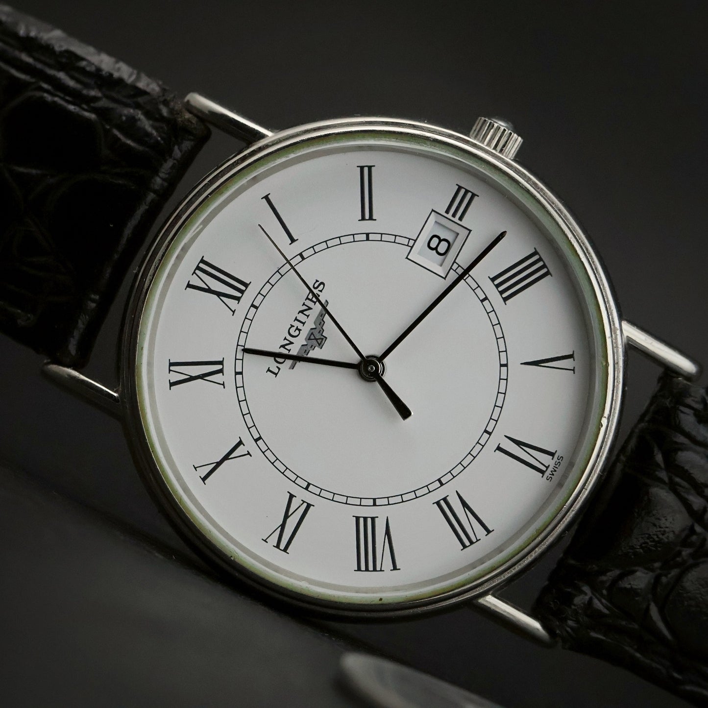 Longines Presence | White Roman Dial | Stainless Steel | Date