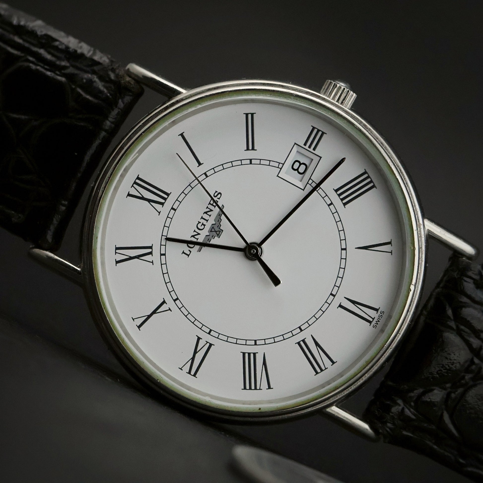 Longines Presence | White Roman Dial | Stainless Steel | Date