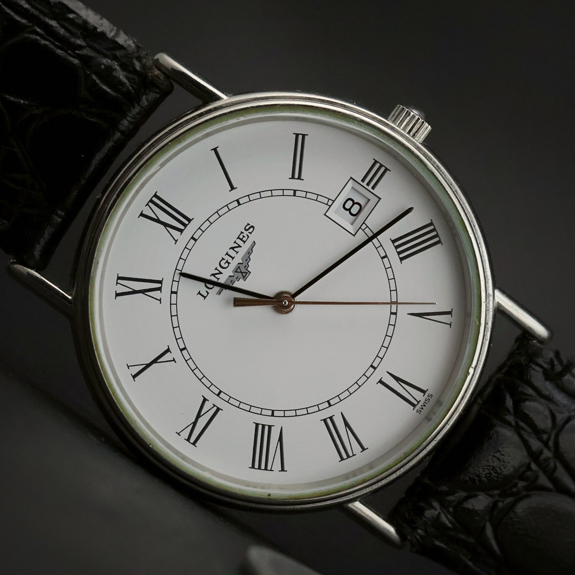 Longines Presence | White Roman Dial | Stainless Steel | Date