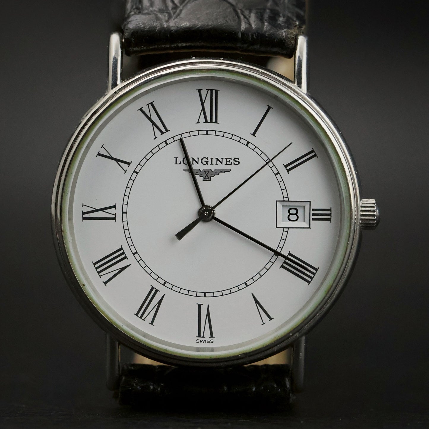 Longines Presence | White Roman Dial | Stainless Steel | Date