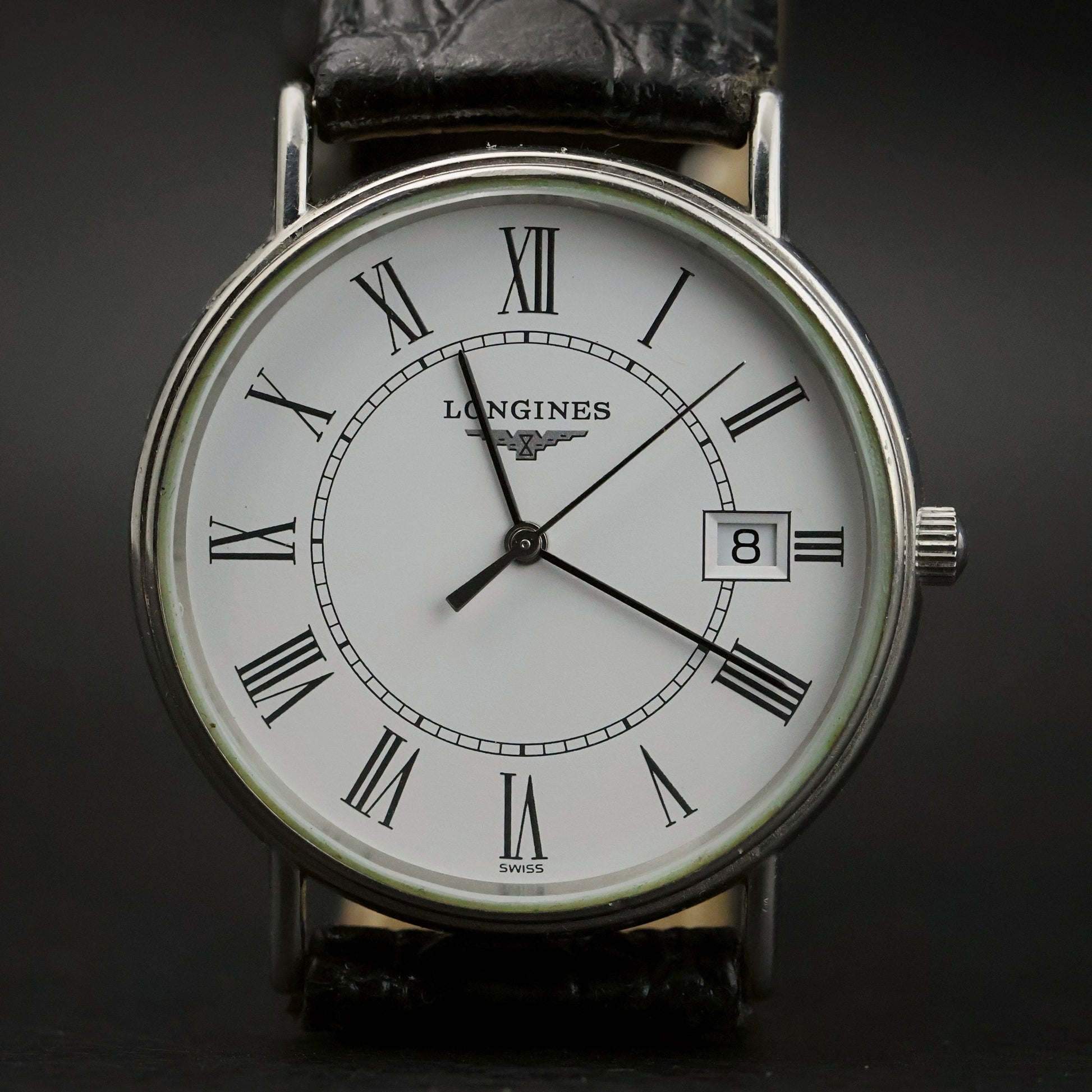 Longines Presence | White Roman Dial | Stainless Steel | Date