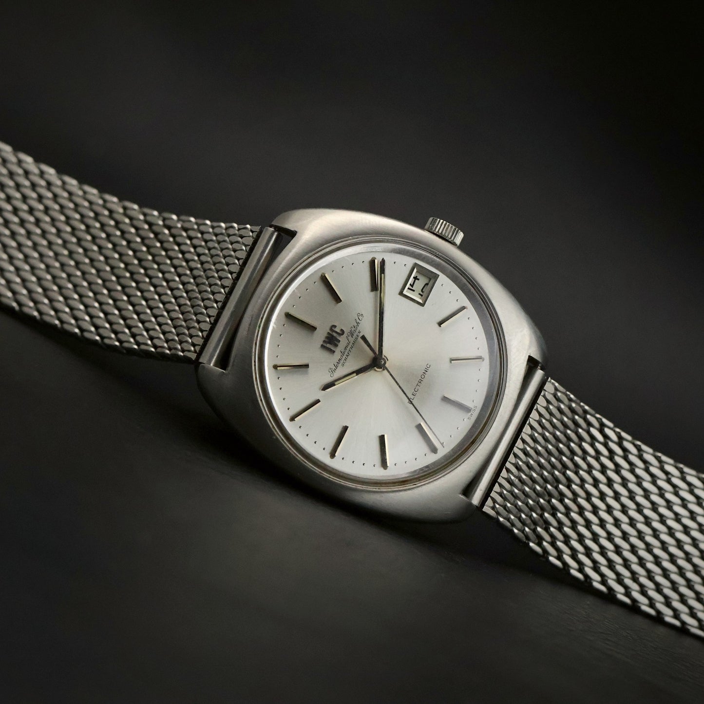 IWC Schaffhausen Electronic | Tuning-Fork | Silver Dial | Steel Cushion
