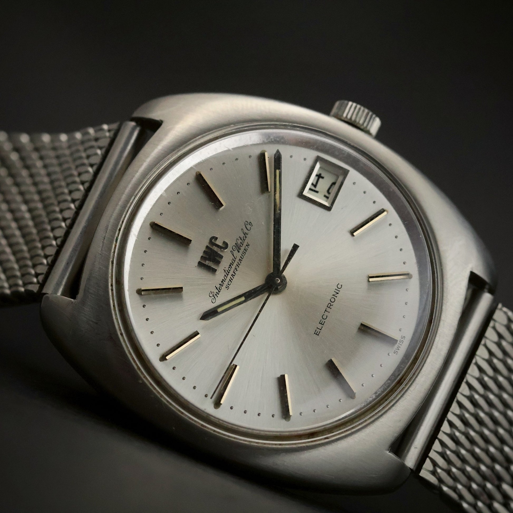 IWC Schaffhausen Electronic | Tuning-Fork | Silver Dial | Steel Cushion