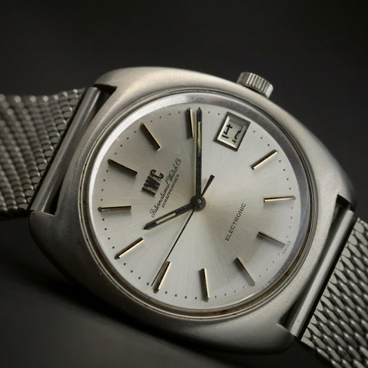 IWC Schaffhausen Electronic | Tuning-Fork | Silver Dial | Steel Cushion