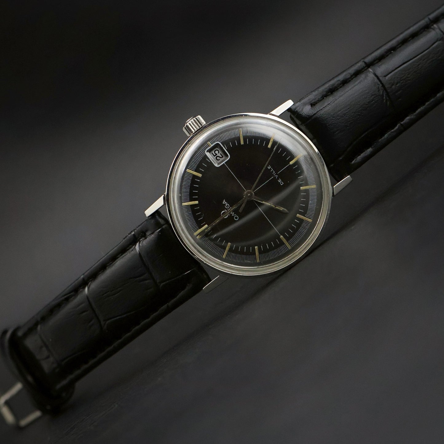 Omega De Ville | Black Dial | Stainless Steel | Date