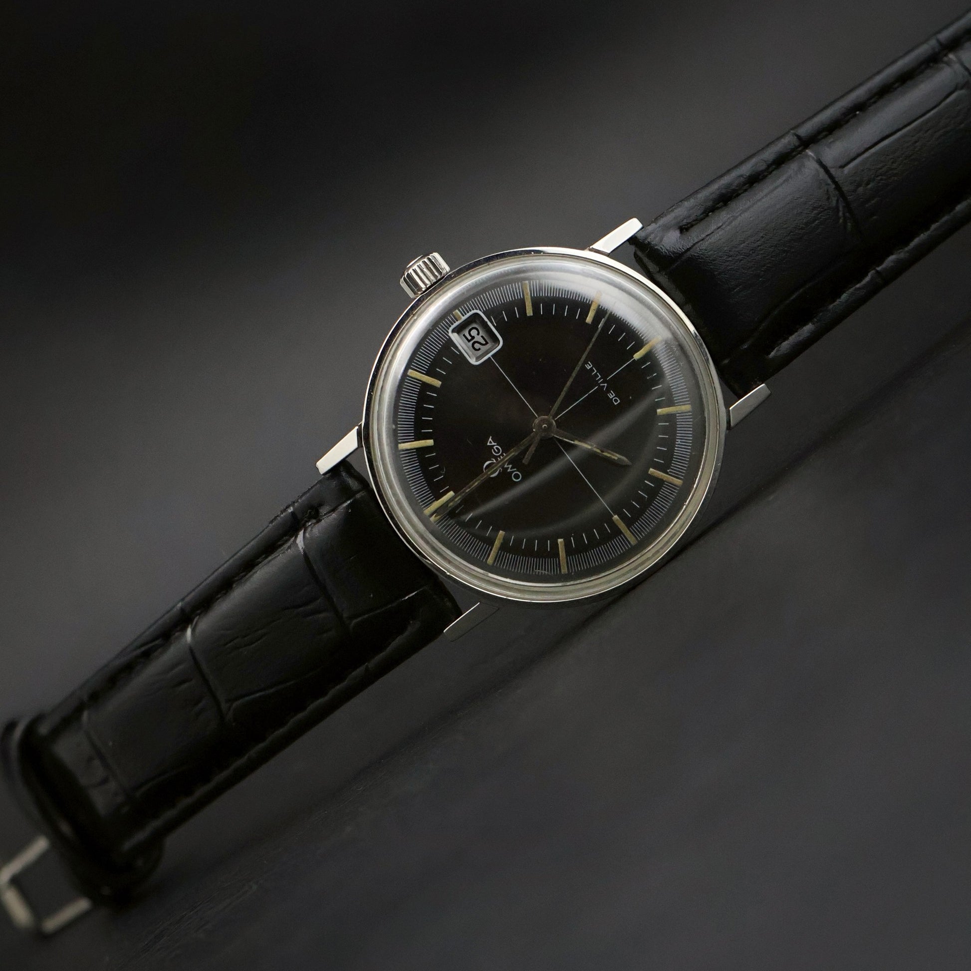 Omega De Ville | Black Dial | Stainless Steel | Date