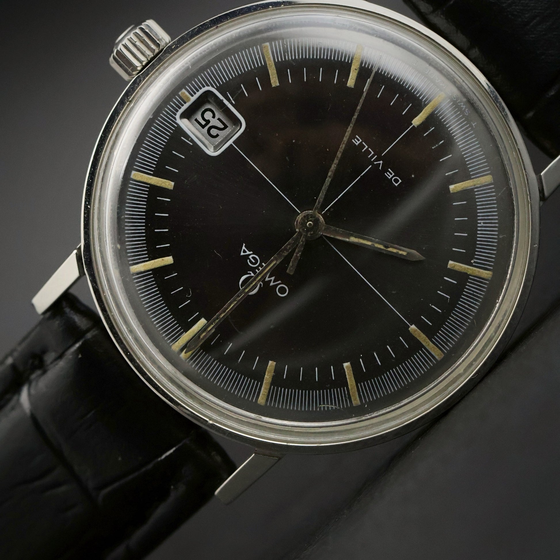 Omega De Ville | Black Dial | Stainless Steel | Date