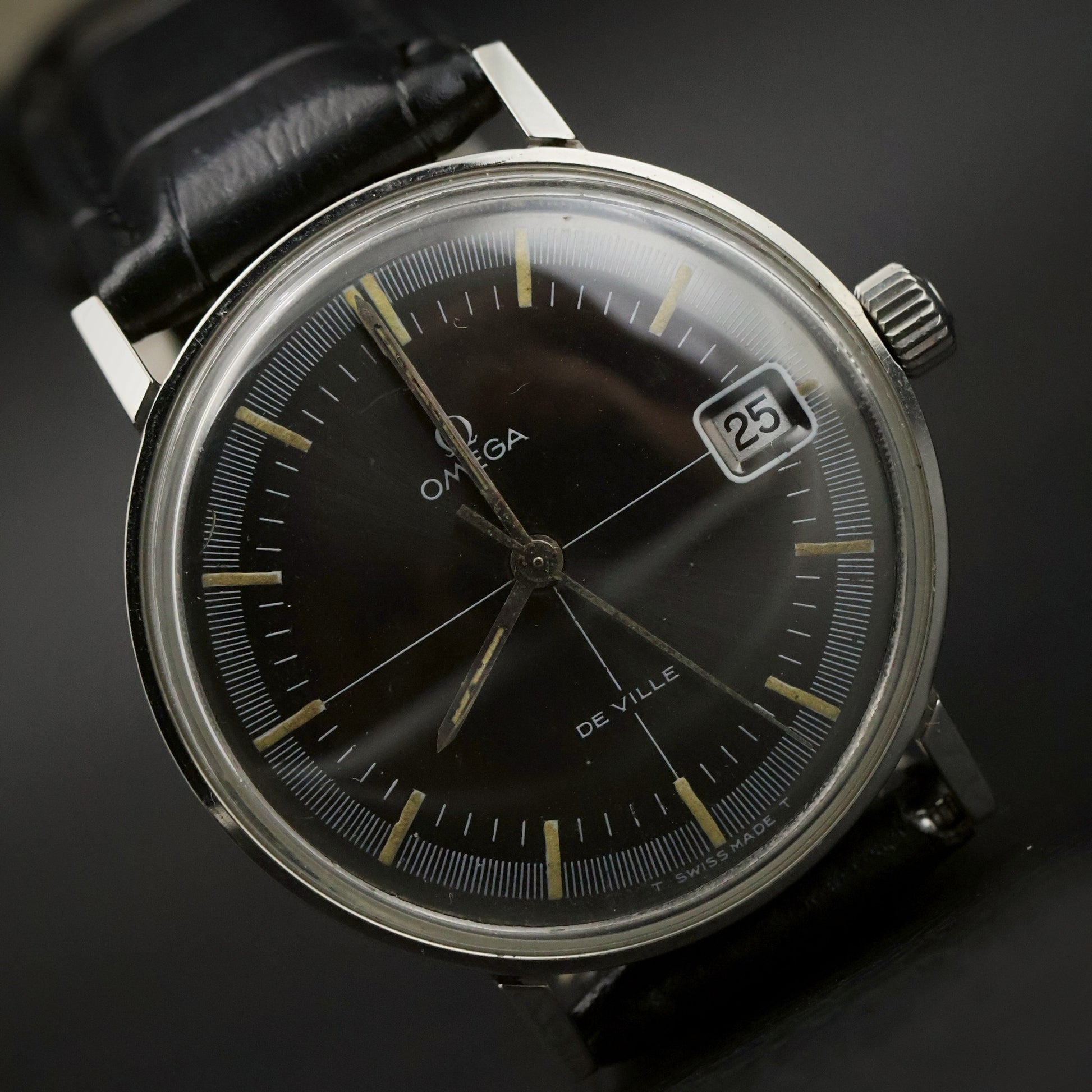 Omega De Ville | Black Dial | Stainless Steel | Date