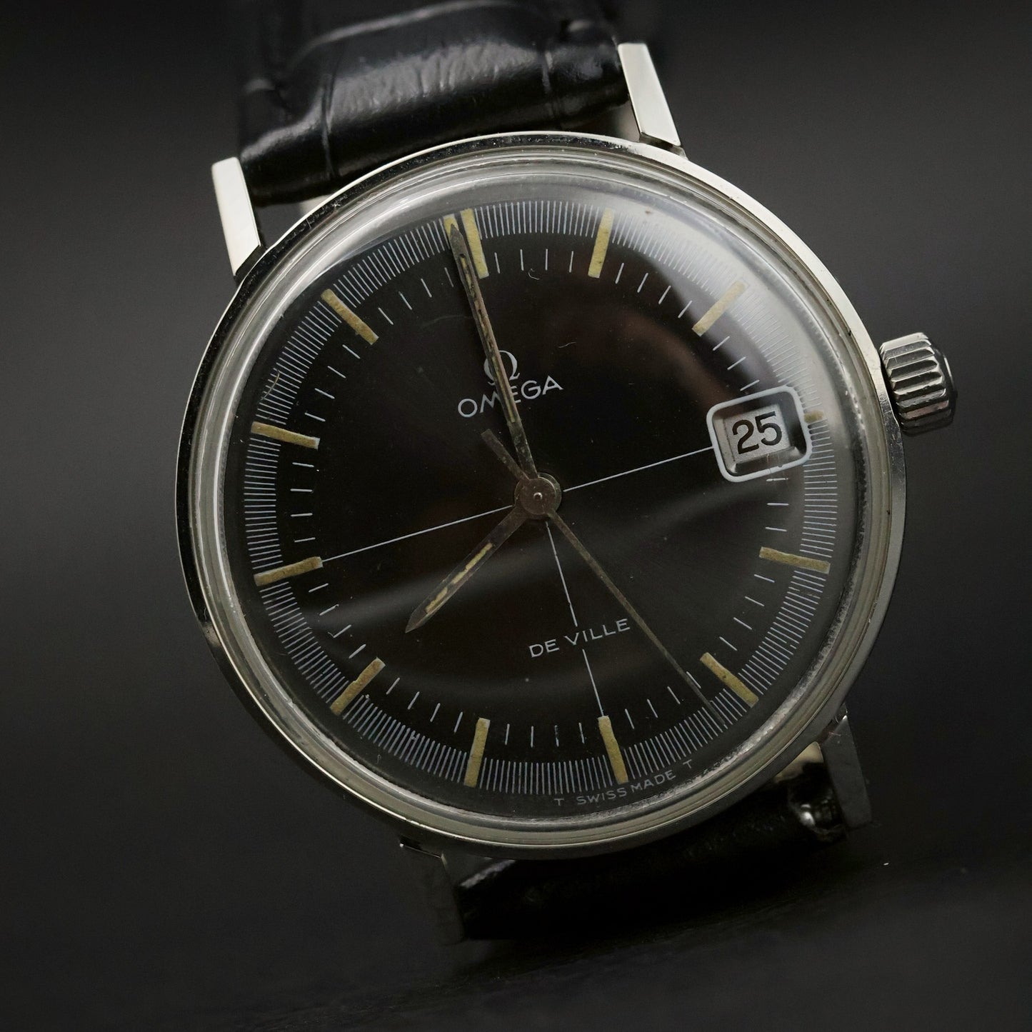 Omega De Ville | Black Dial | Stainless Steel | Date