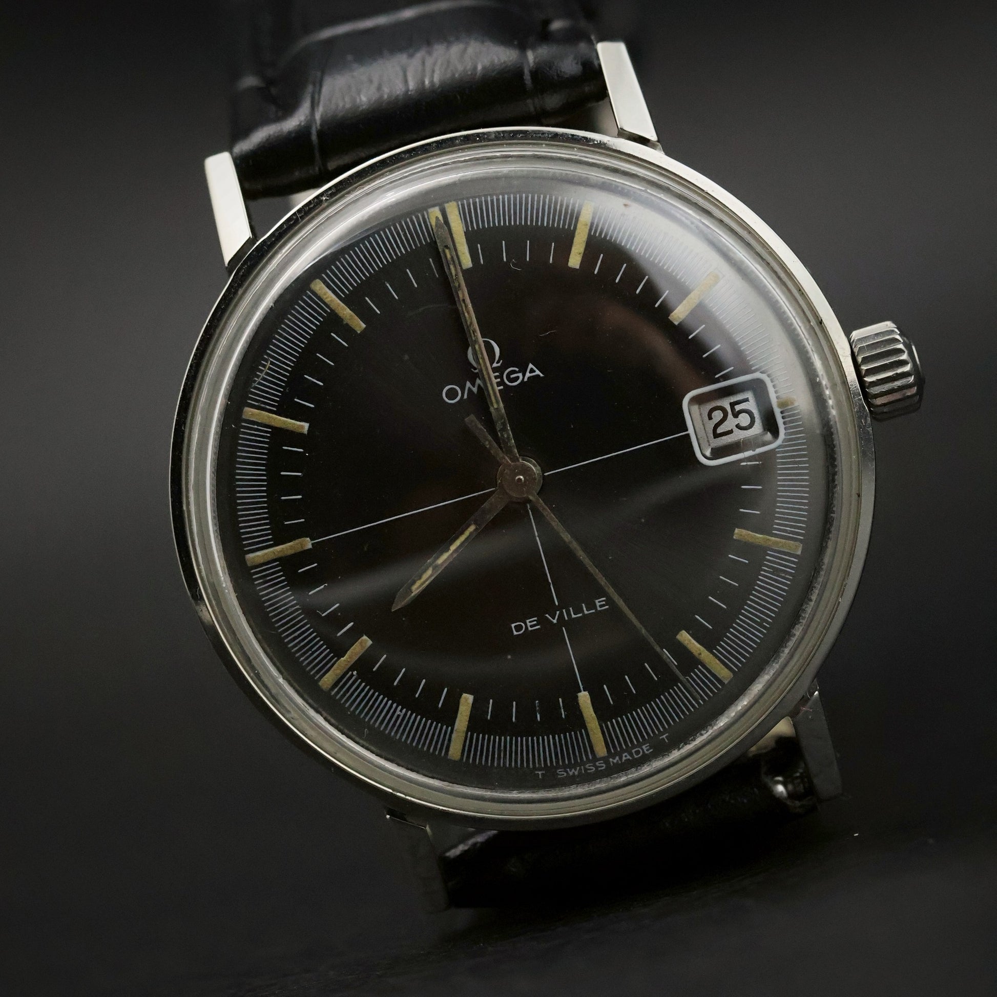 Omega De Ville | Black Dial | Stainless Steel | Date