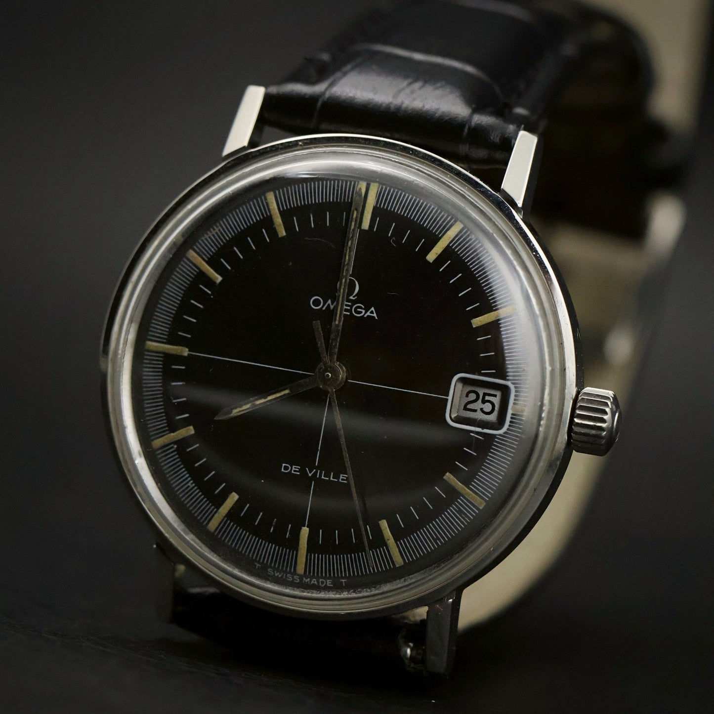 Omega De Ville | Black Dial | Stainless Steel | Date
