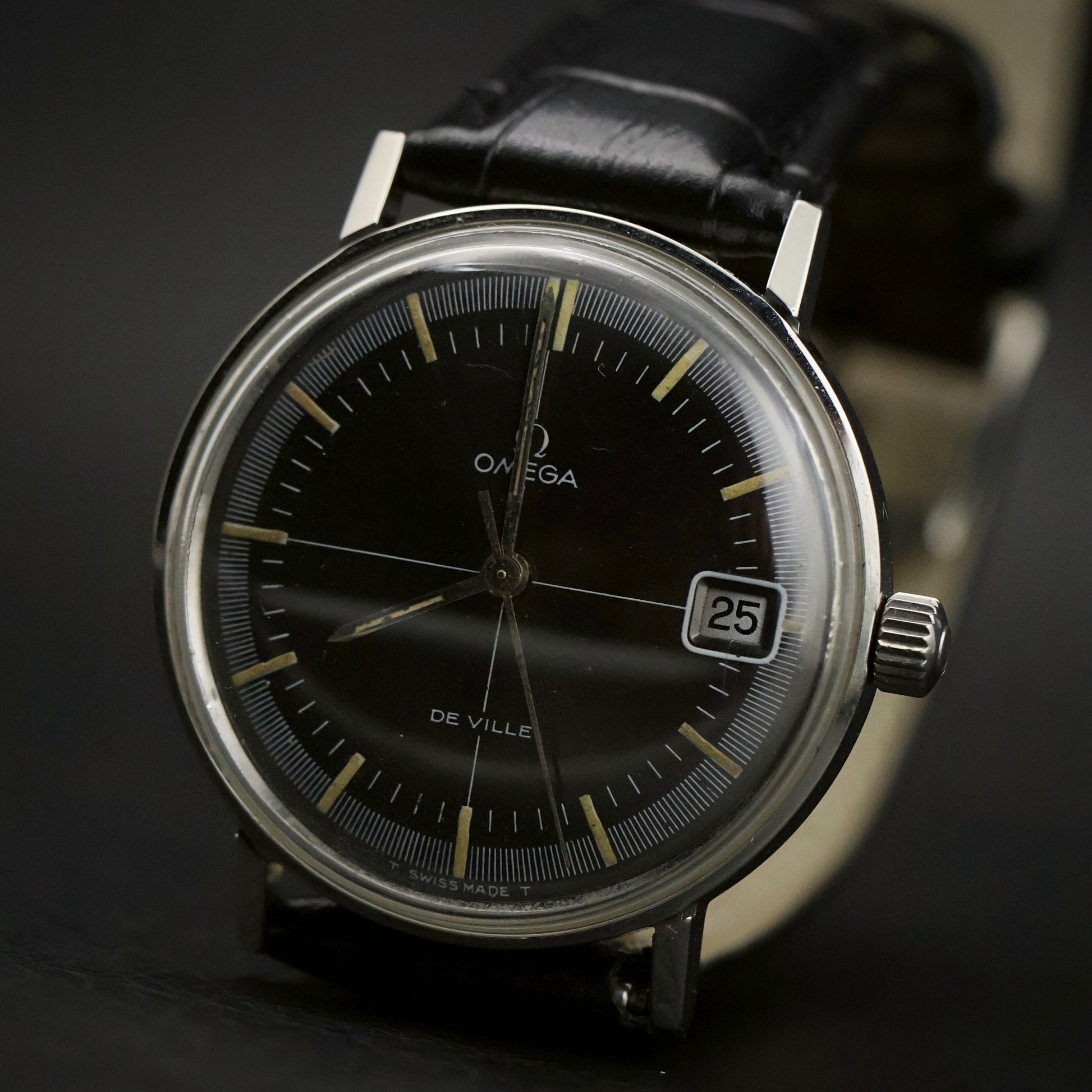 Omega De Ville | Black Dial | Stainless Steel | Date
