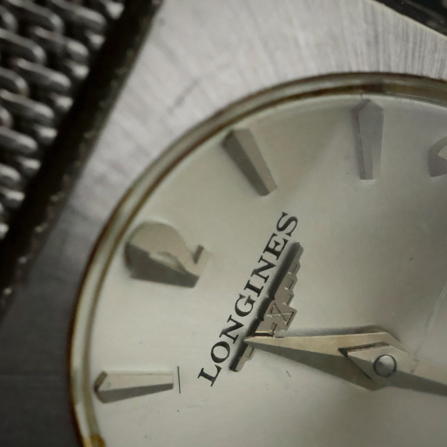 Longines Gents Square | Silver Dial | Gold-Filled Mesh | Boxed with Papers