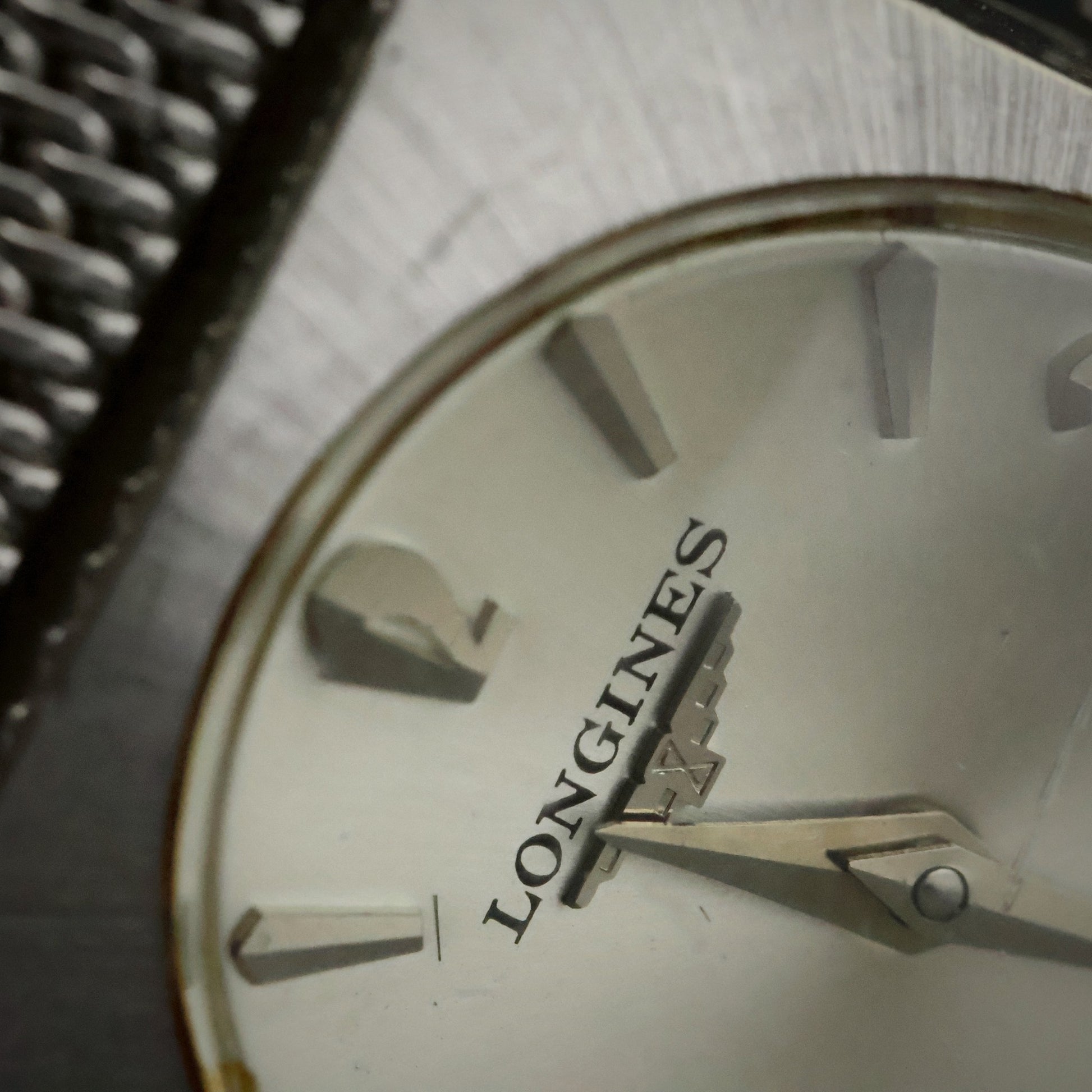Longines Gents Square | Silver Dial | Gold-Filled Mesh | Boxed with Papers