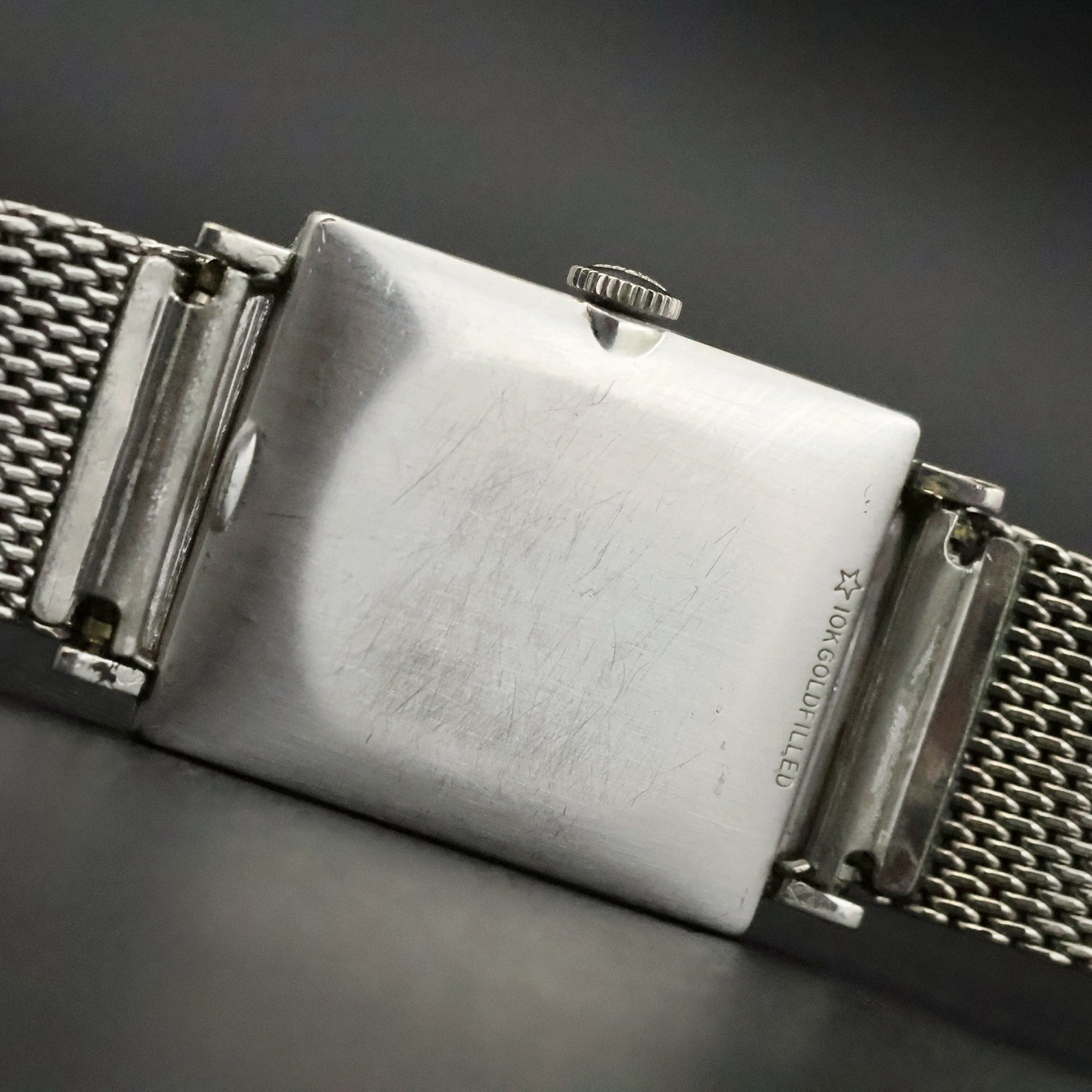 Longines Gents Square | Silver Dial | Gold-Filled Mesh | Boxed with Papers