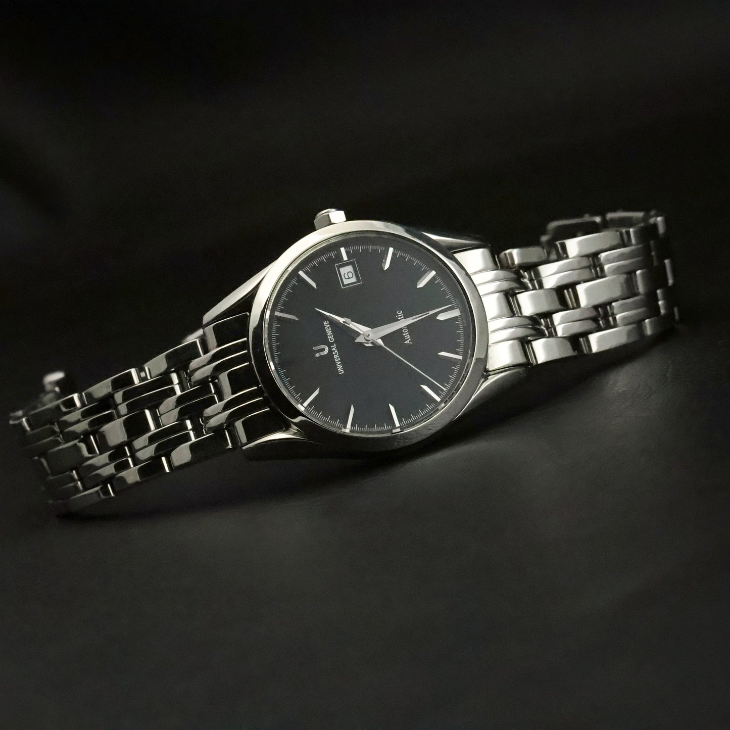 Universal Geneve Gold Boy | Ref 871.171 | Black Dial | Stainless Steel, view 3