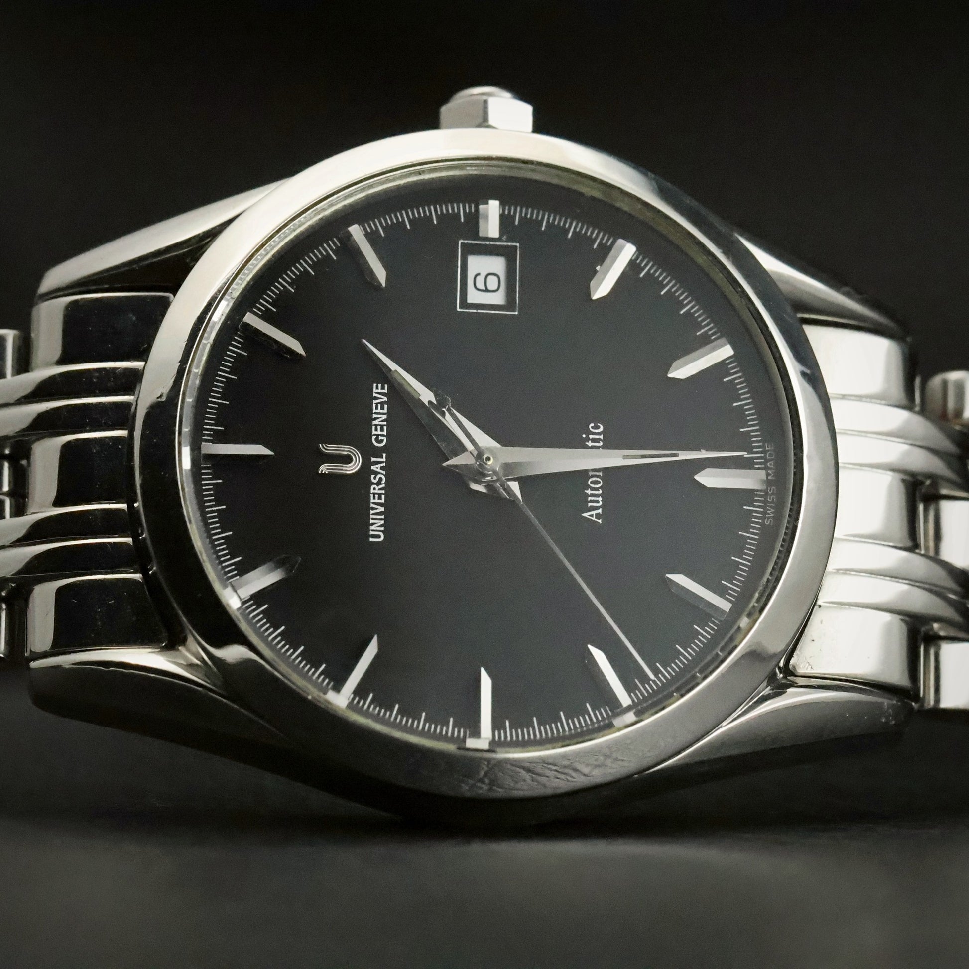 Universal Geneve Gold Boy | Ref 871.171 | Black Dial | Stainless Steel, view 2