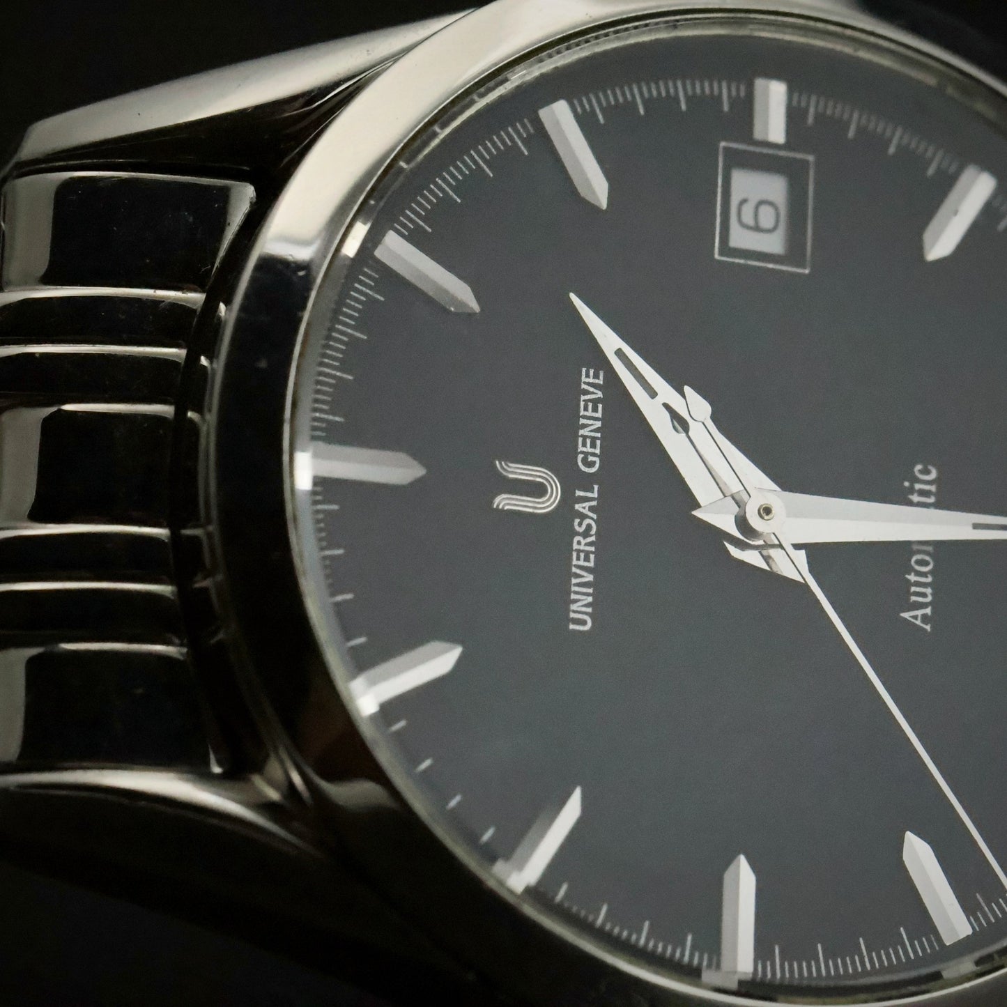 Universal Geneve Gold Boy | Ref 871.171 | Black Dial | Stainless Steel, view 12