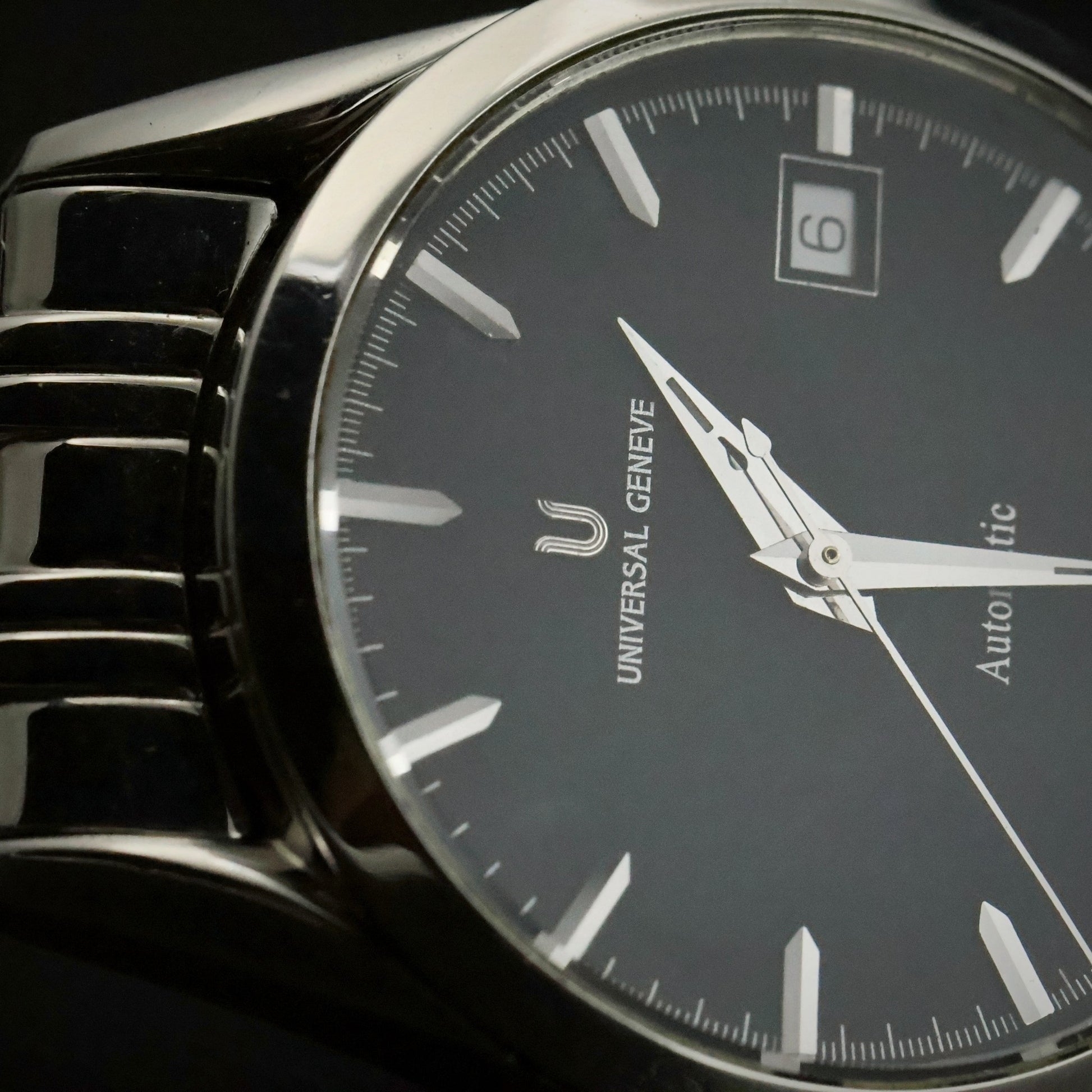 Universal Geneve Gold Boy | Ref 871.171 | Black Dial | Stainless Steel, view 12