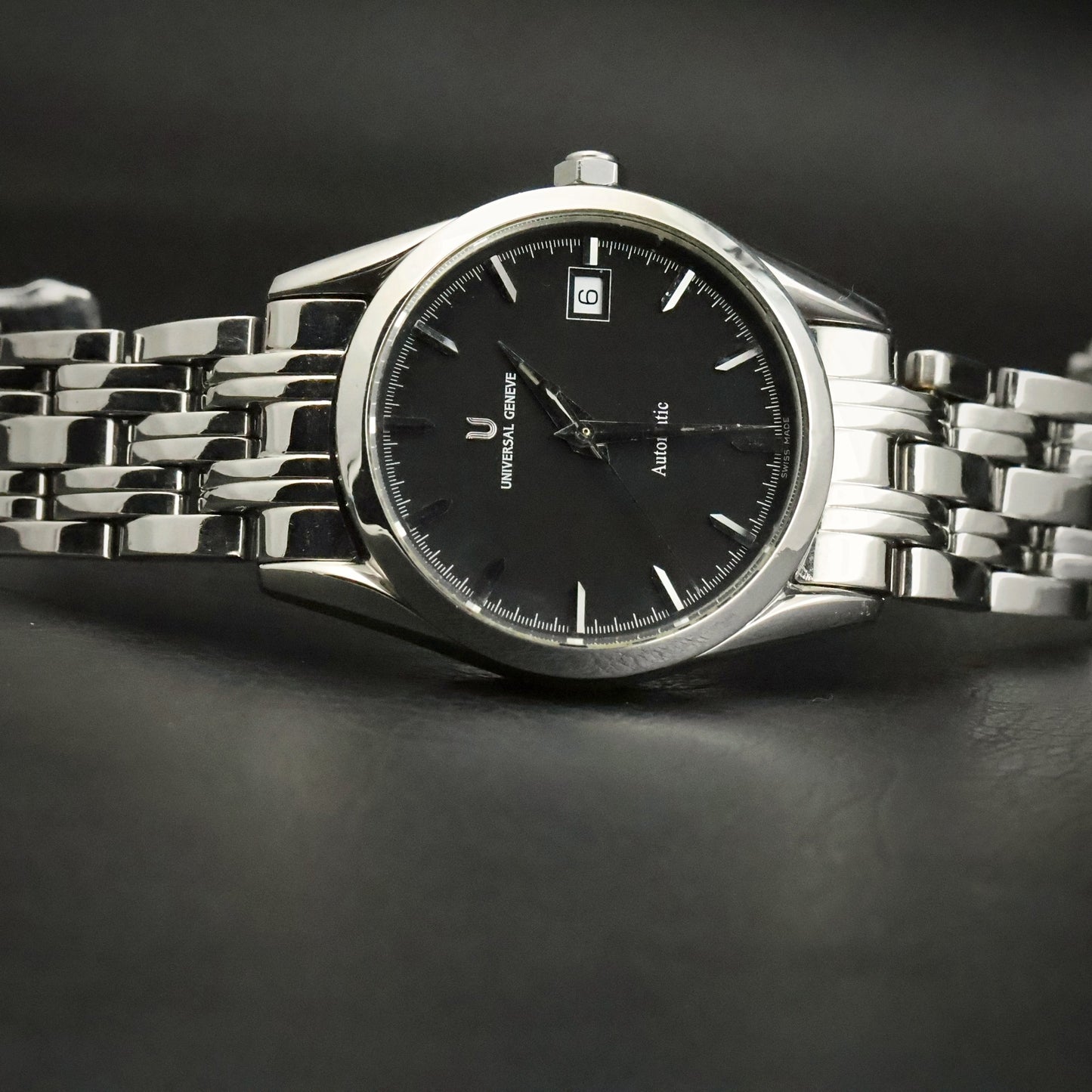 Universal Geneve Gold Boy | Ref 871.171 | Black Dial | Stainless Steel, view 8