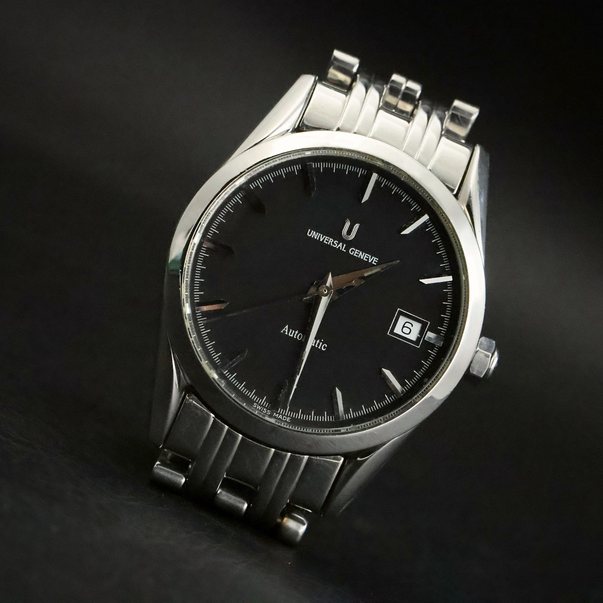 Universal Geneve Gold Boy | Ref 871.171 | Black Dial | Stainless Steel, view 4
