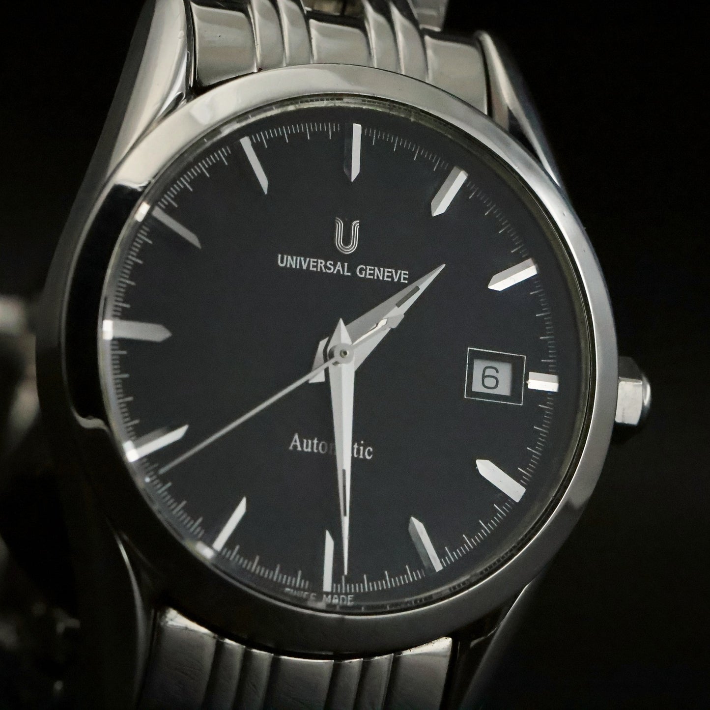 Universal Geneve Gold Boy | Ref 871.171 | Black Dial | Stainless Steel, view 5