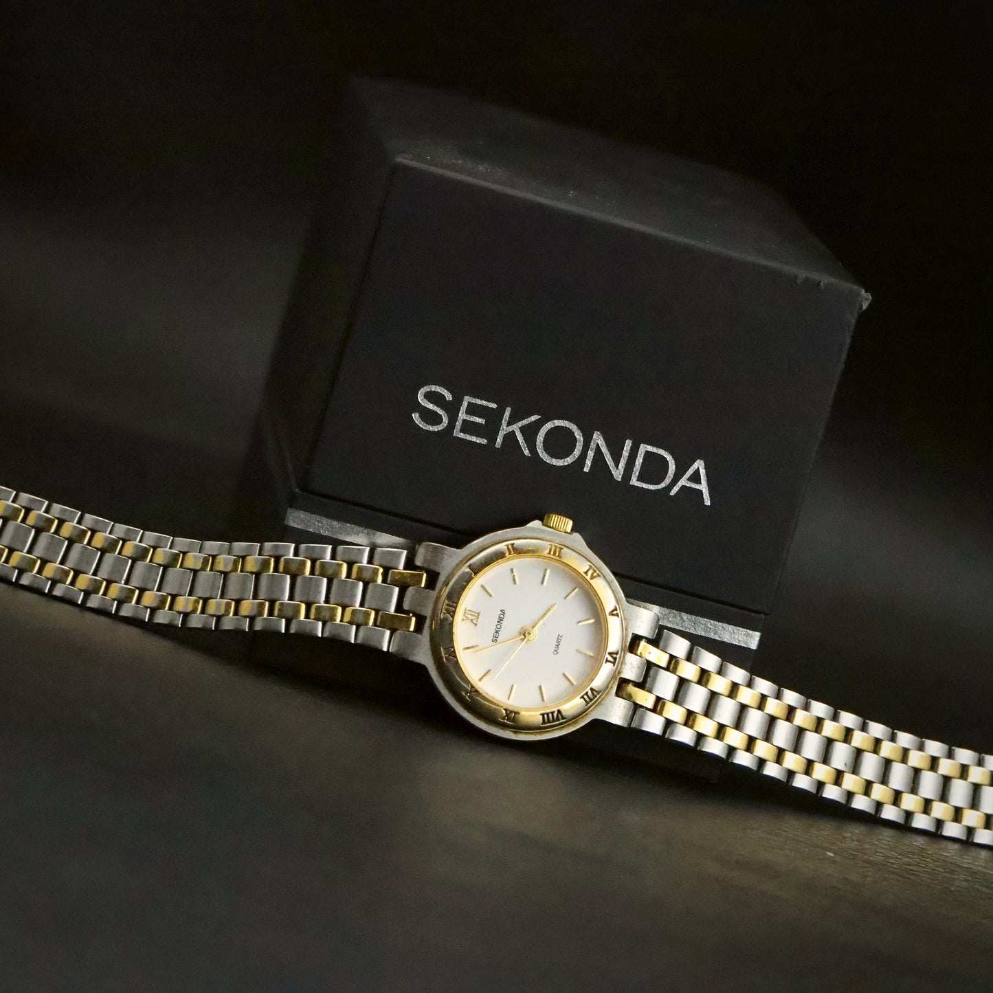 Sekonda Ladies Quartz | White Dial | Two-Tone Bracelet | With Box, view 1