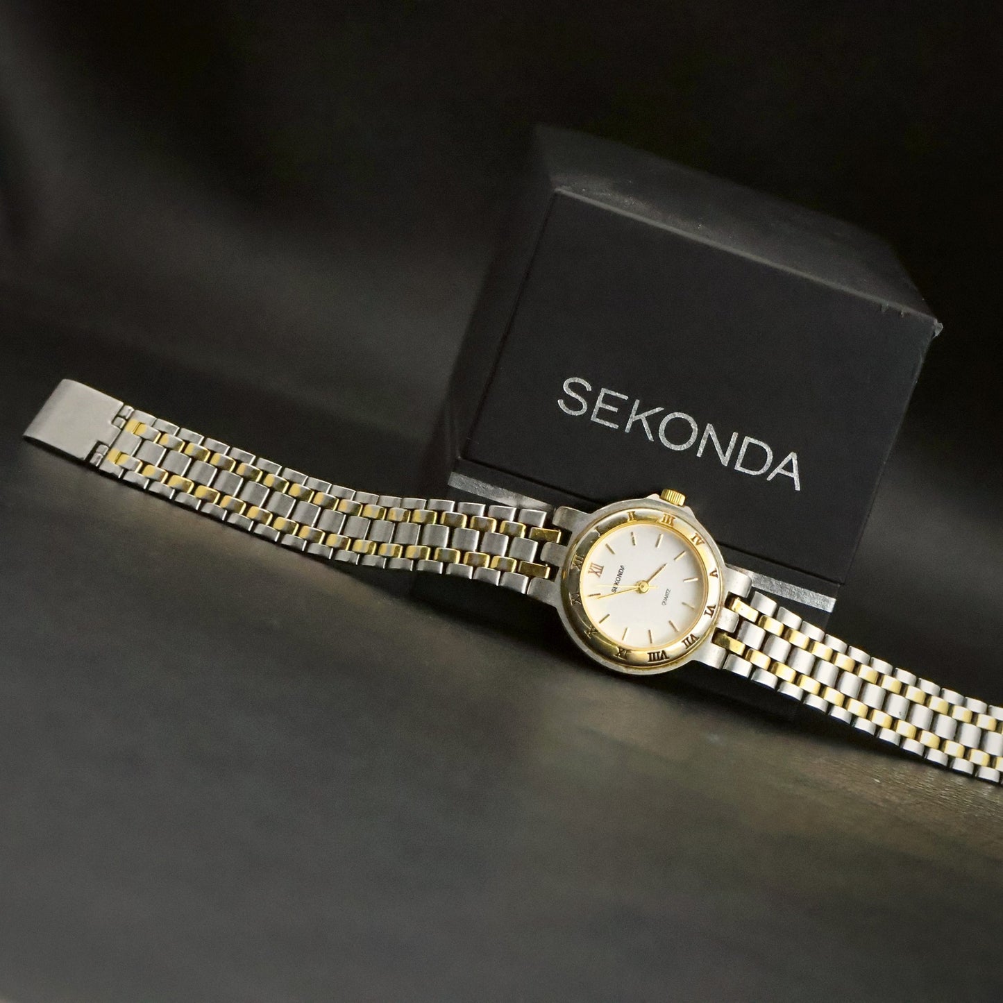 Sekonda Ladies Quartz | White Dial | Two-Tone Bracelet | With Box, view 8