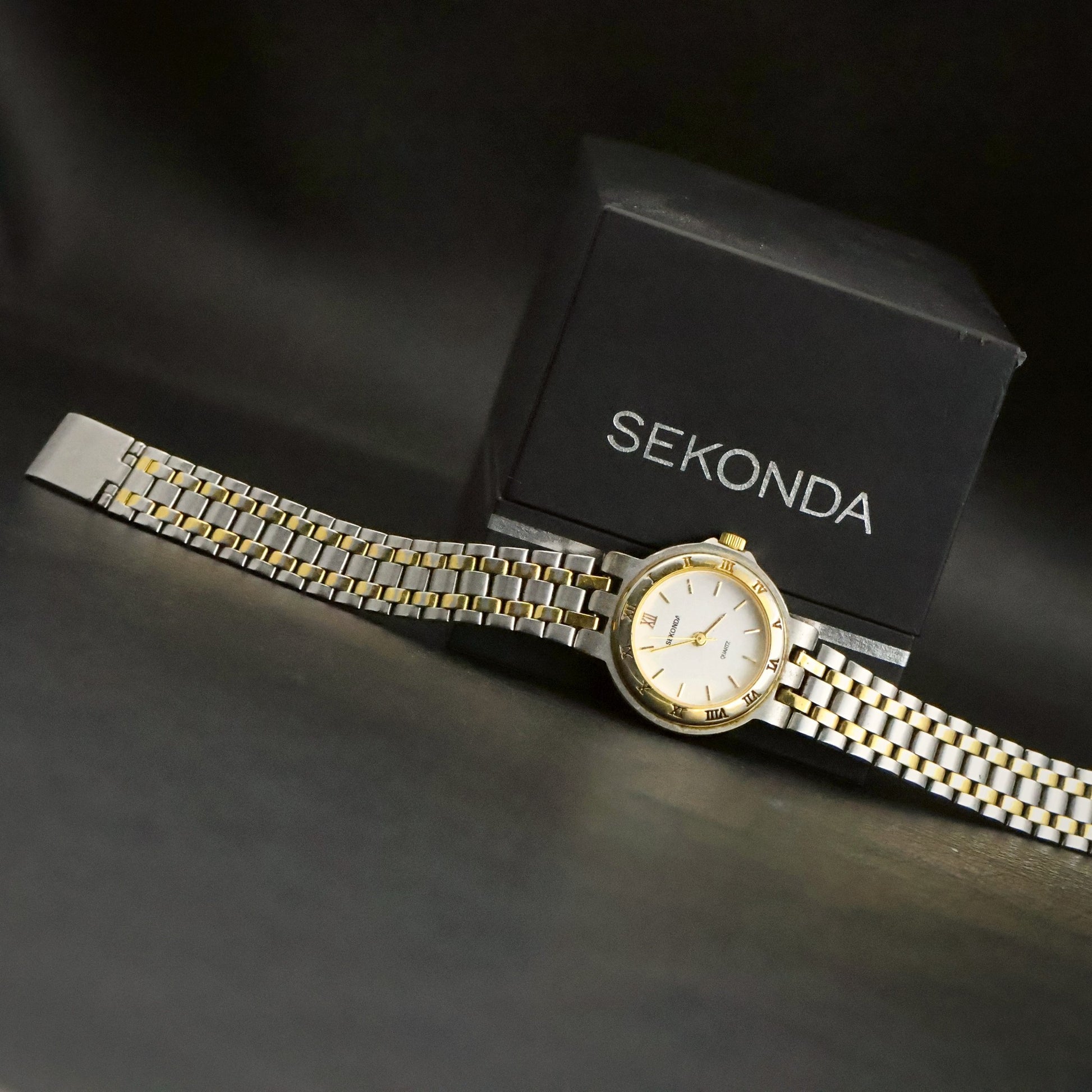 Sekonda Ladies Quartz | White Dial | Two-Tone Bracelet | With Box, view 8