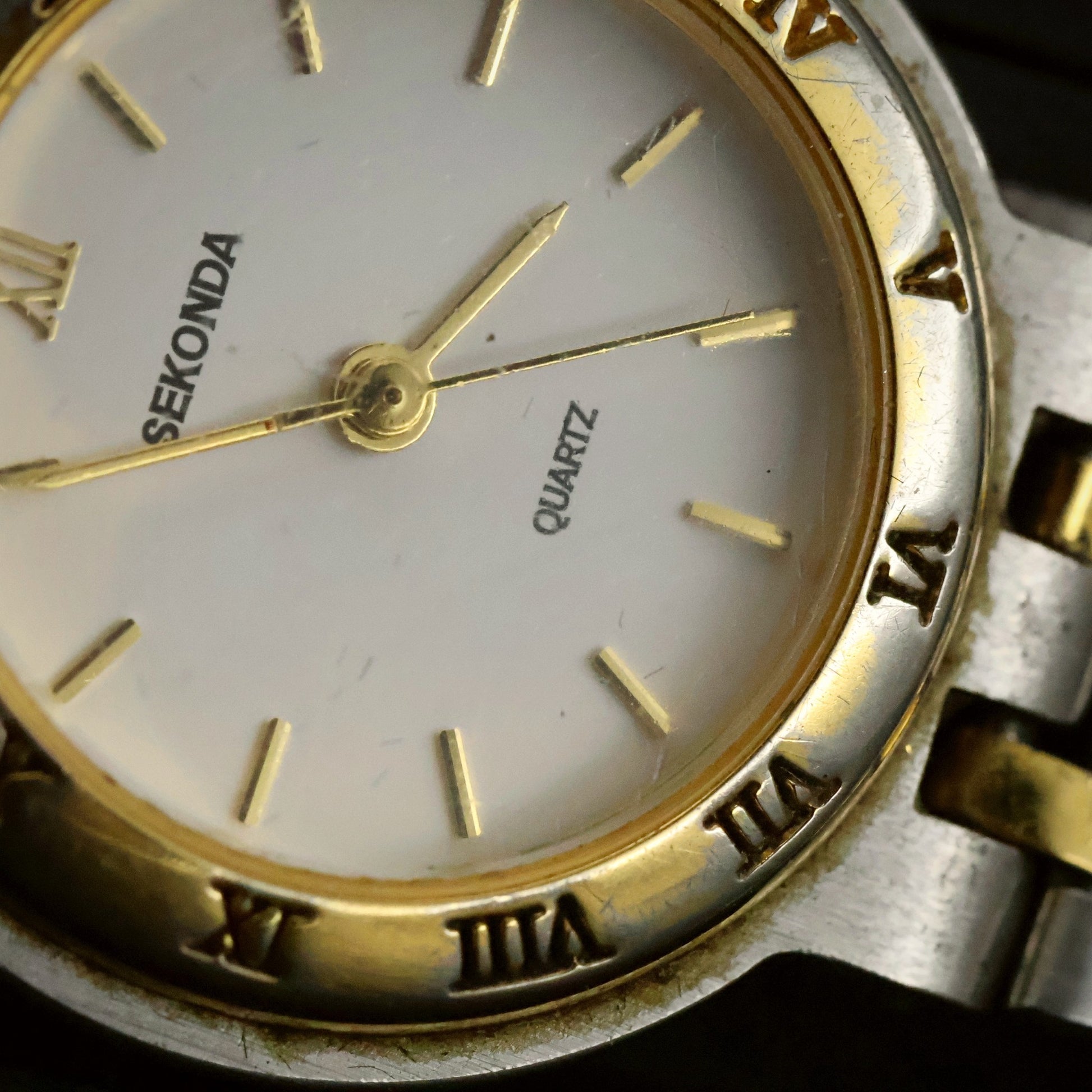Sekonda Ladies Quartz | White Dial | Two-Tone Bracelet | With Box, view 5