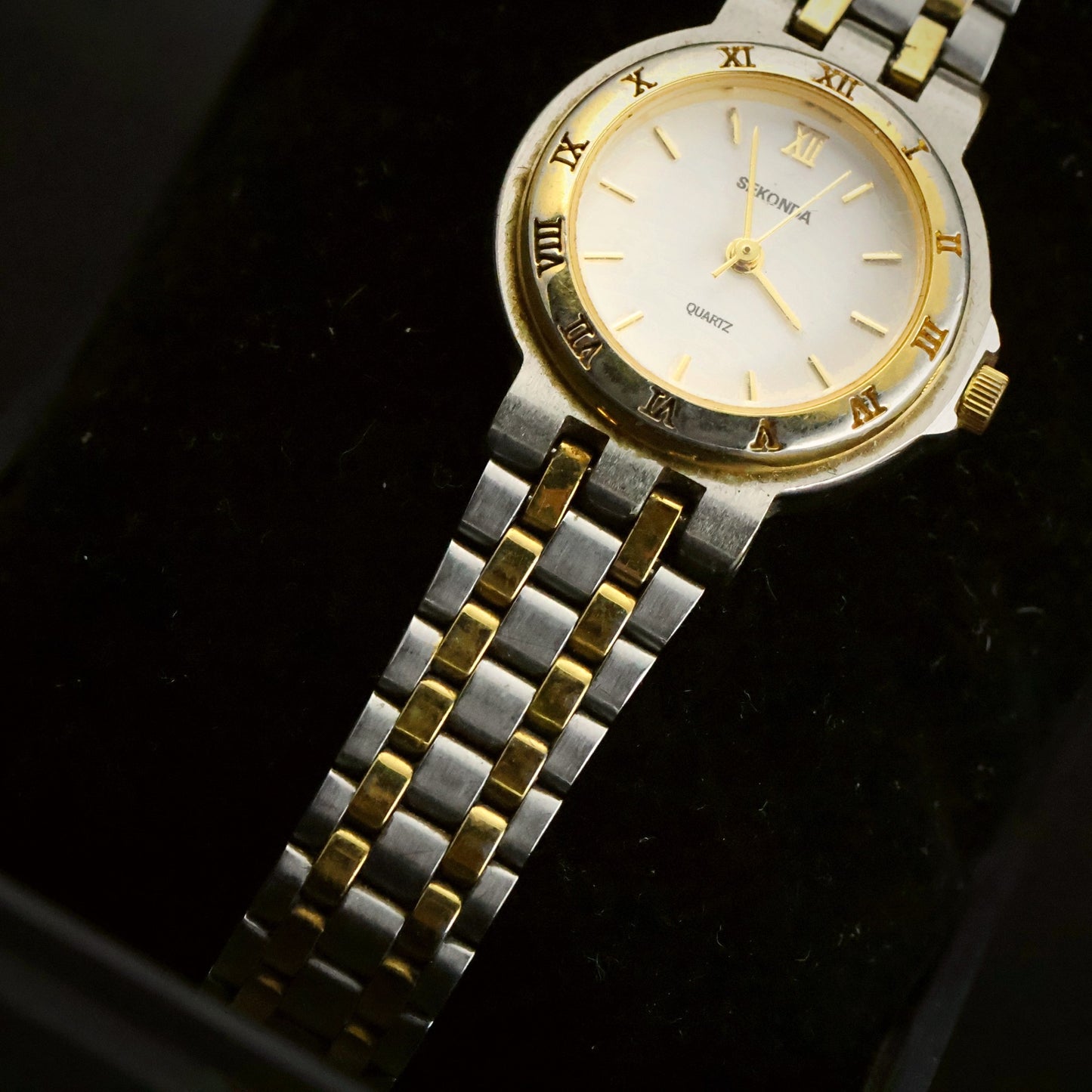 Sekonda Ladies Quartz | White Dial | Two-Tone Bracelet | With Box, view 7