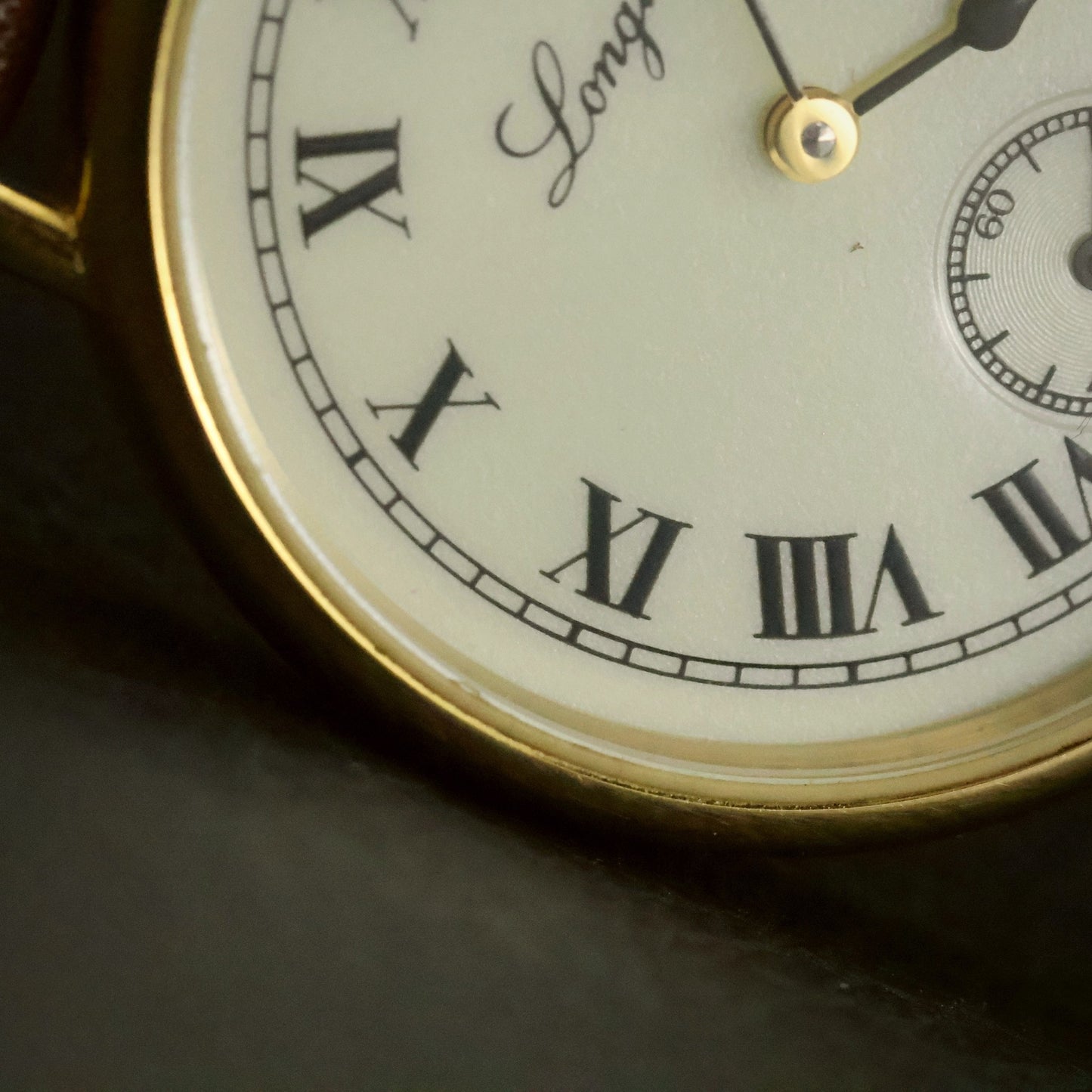 Longines Charleston | Roman Numeral Dial | Sub-Seconds | Gold Tone, view 8