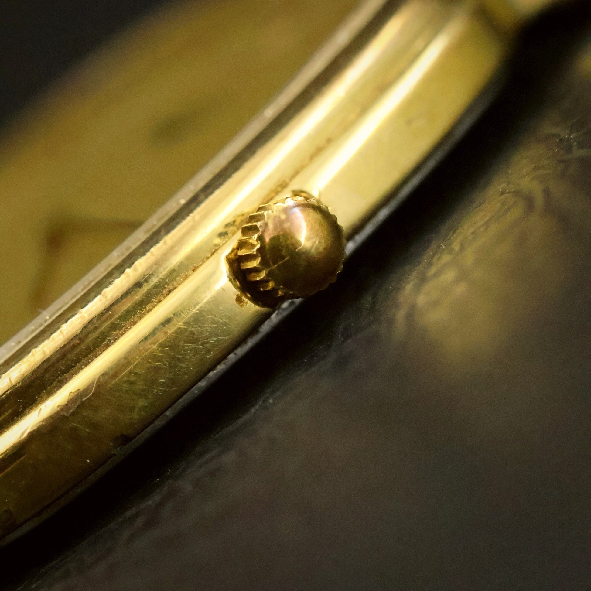 Longines Quartz | Champagne Guilloche Dial | Gold Cushion Case | Ultra-Thin, view 17