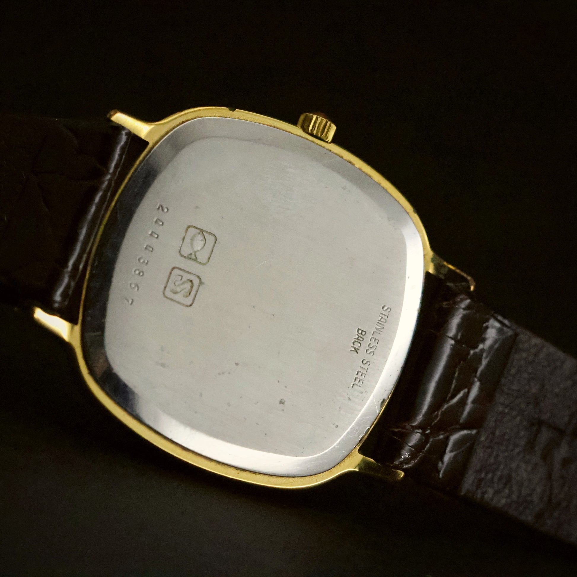 Longines Quartz | Champagne Guilloche Dial | Gold Cushion Case | Ultra-Thin, view 20