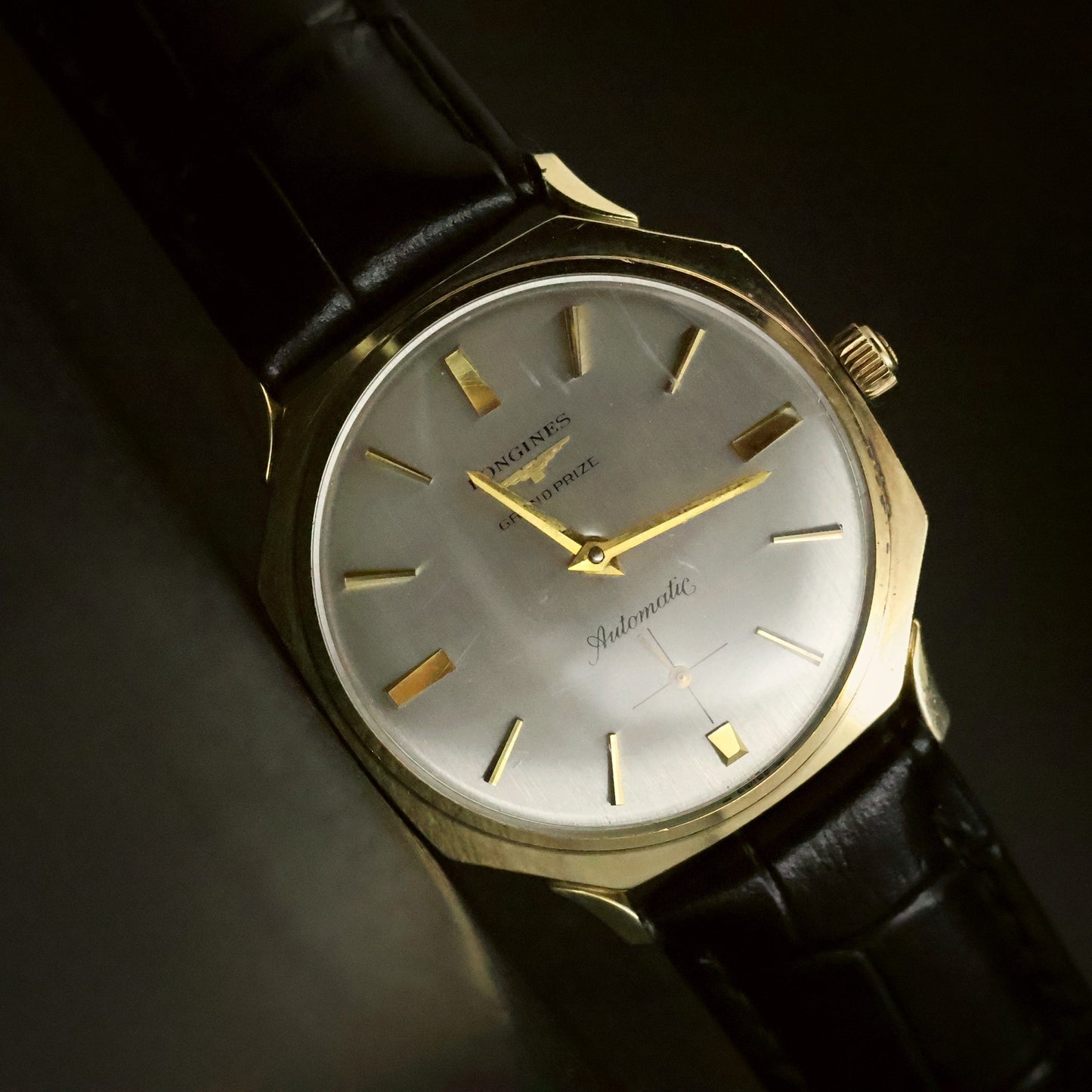 Longines Grand Prize Automatic | Silver Dial | 10K Gold Filled | Sub-Seconds, view 12