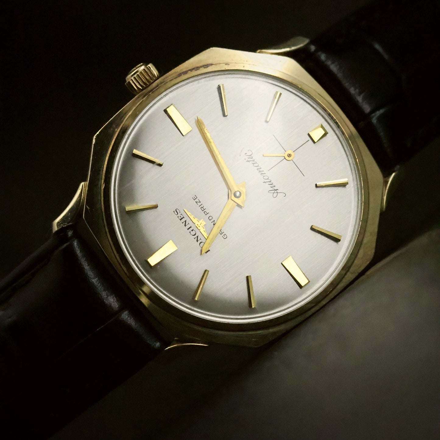 Longines Grand Prize Automatic | Silver Dial | 10K Gold Filled | Sub-Seconds, view 6