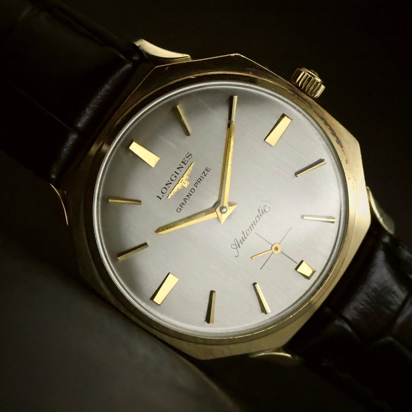 Longines Grand Prize Automatic | Silver Dial | 10K Gold Filled | Sub-Seconds, view 3