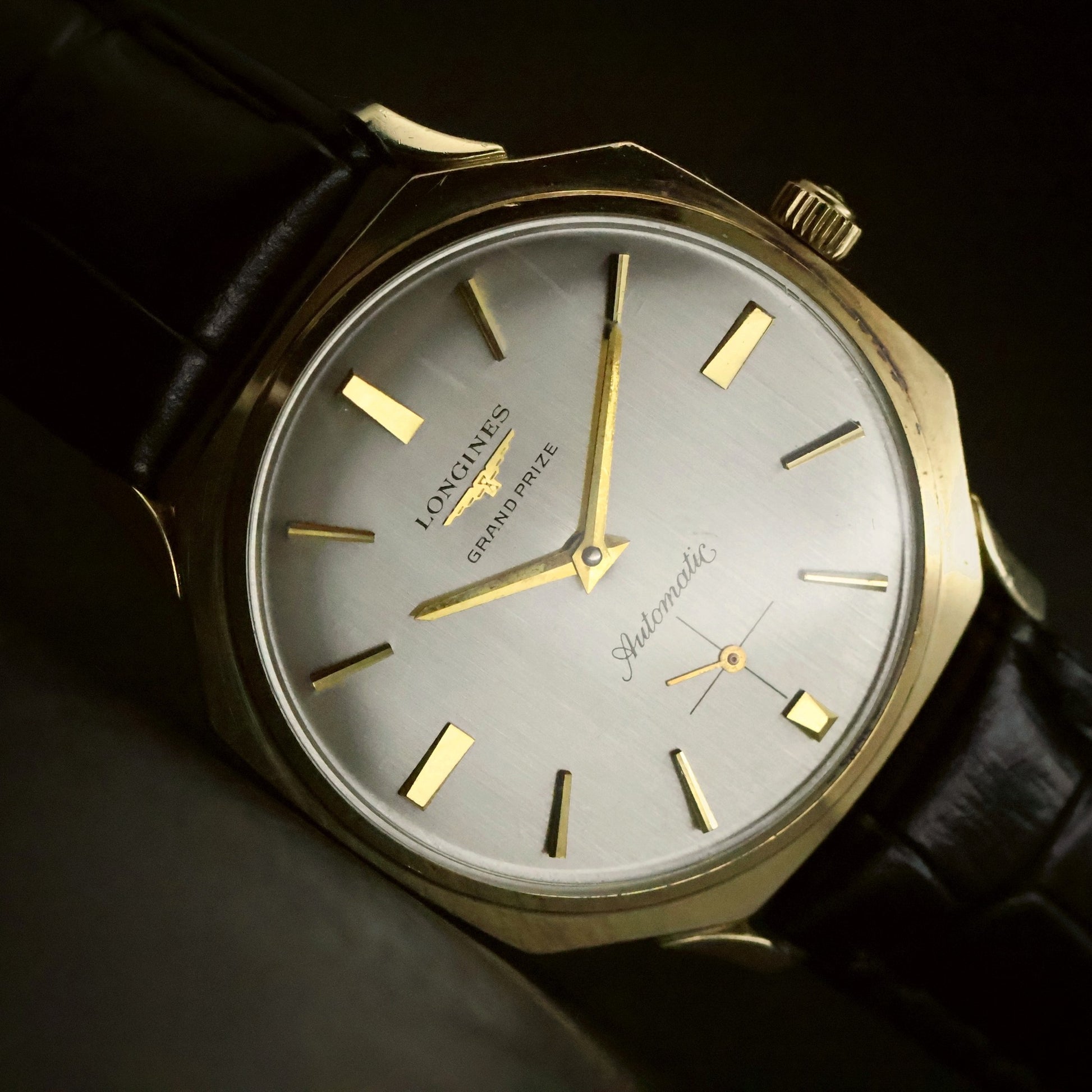 Longines Grand Prize Automatic | Silver Dial | 10K Gold Filled | Sub-Seconds, view 3