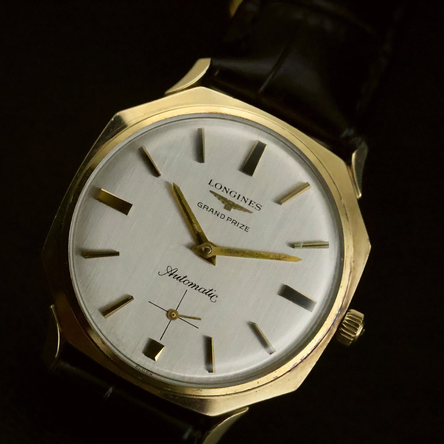 Longines Grand Prize Automatic | Silver Dial | 10K Gold Filled | Sub-Seconds, view 2