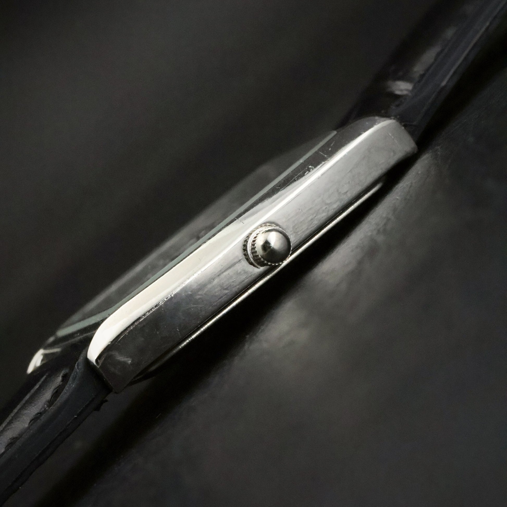 Longines Sapphire | Black Dial | Stainless Steel Tonneau | Slim Dress, view 12