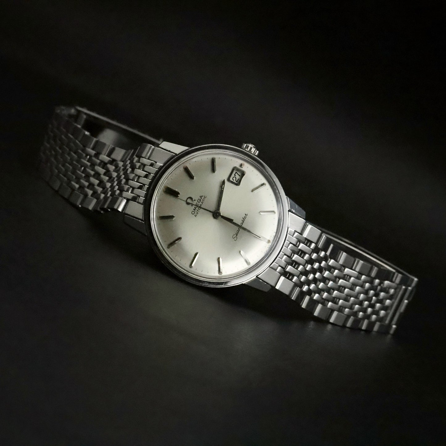 Omega Seamaster Automatic | Silver Dial | Steel | Original Beads of Rice Bracelet, view 1