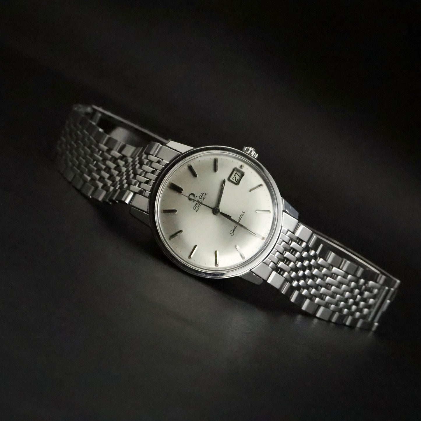 Omega Seamaster Automatic | Silver Dial | Steel | Original Beads of Rice Bracelet, view 19