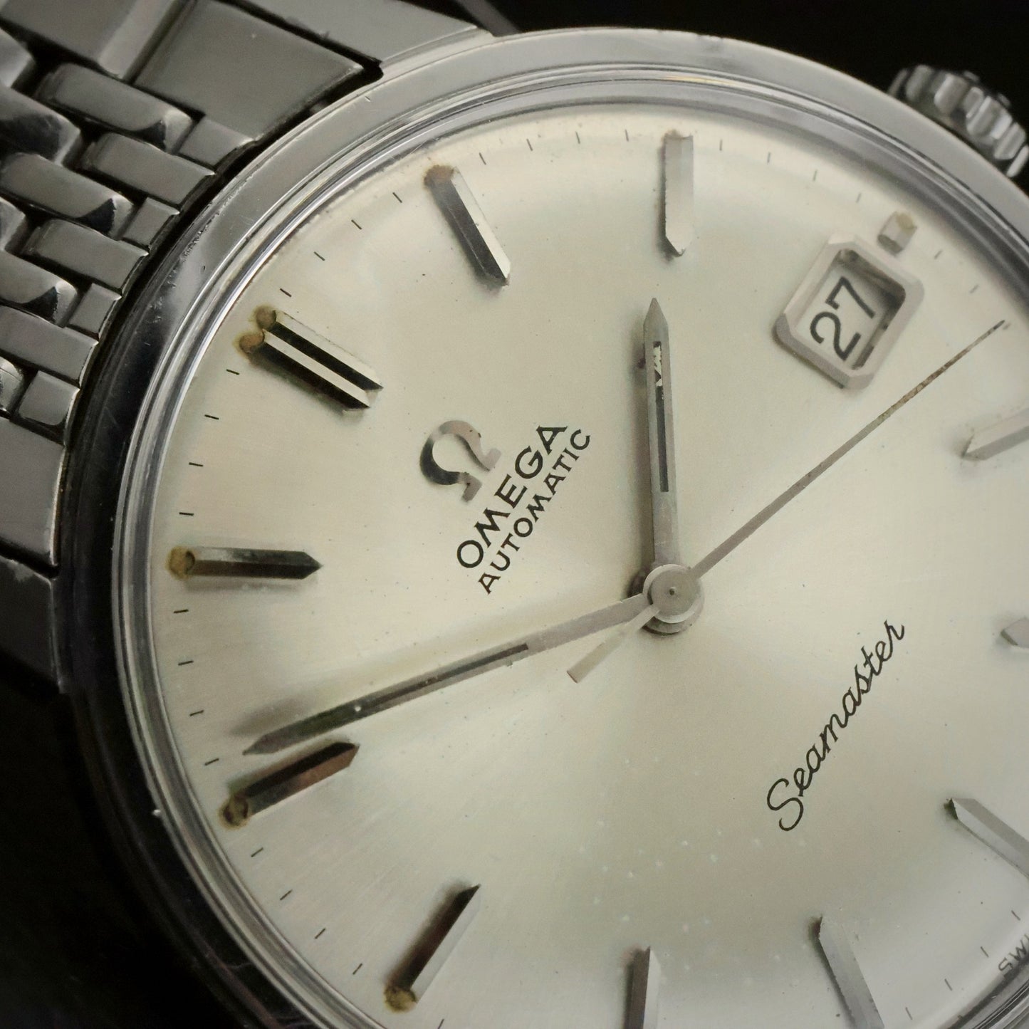 Omega Seamaster Automatic | Silver Dial | Steel | Original Beads of Rice Bracelet, view 7