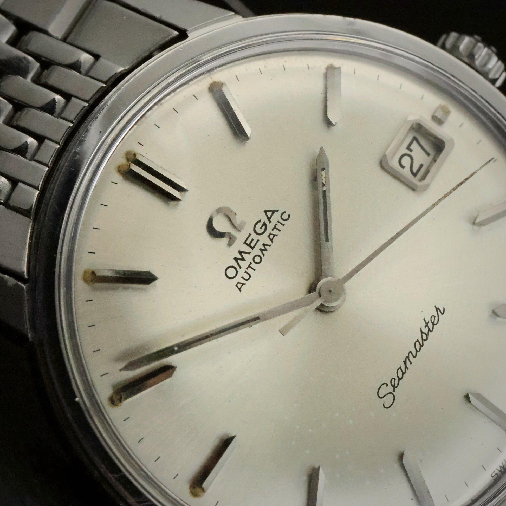 Omega Seamaster Automatic | Silver Dial | Steel | Original Beads of Rice Bracelet, view 7