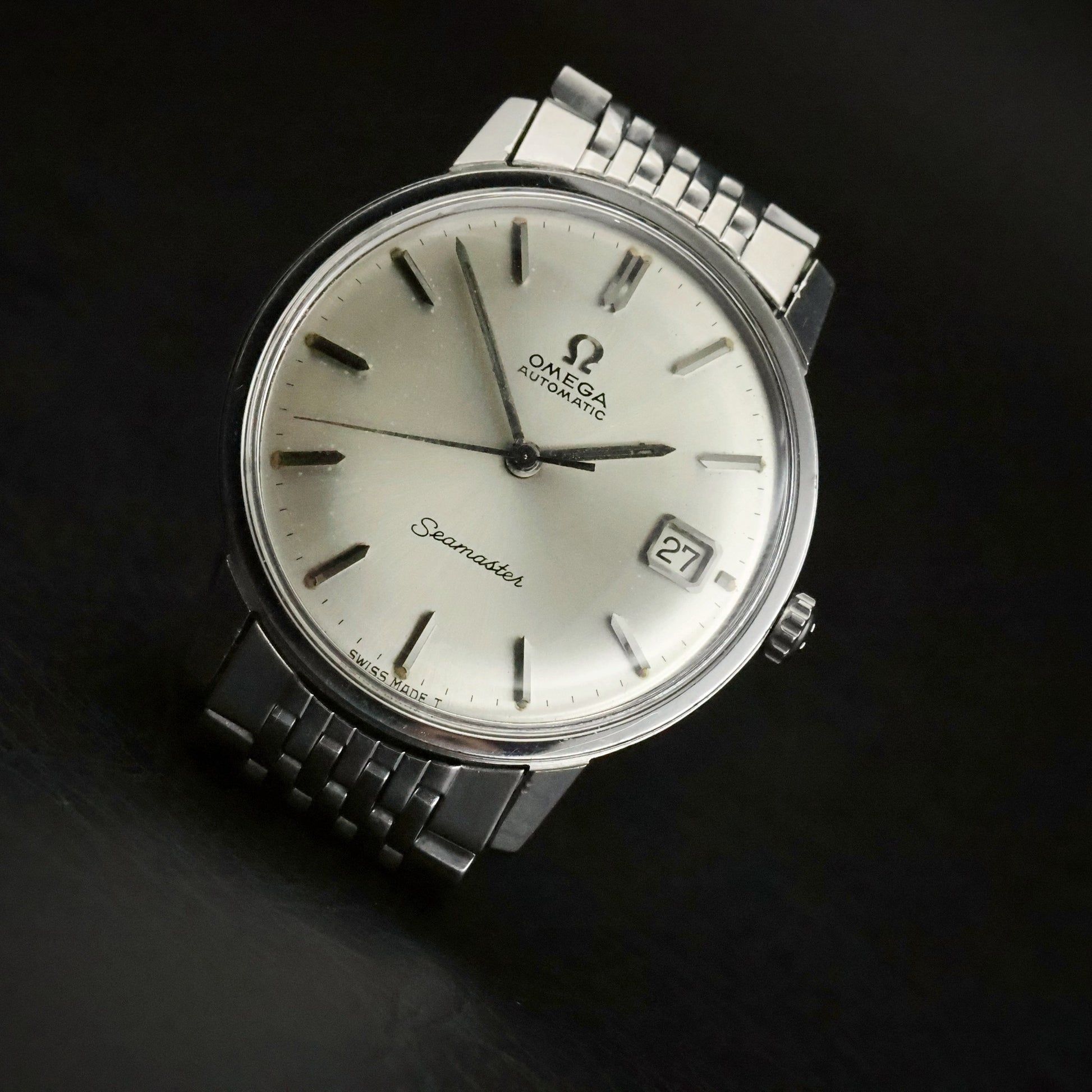 Omega Seamaster Automatic | Silver Dial | Steel | Original Beads of Rice Bracelet, view 2