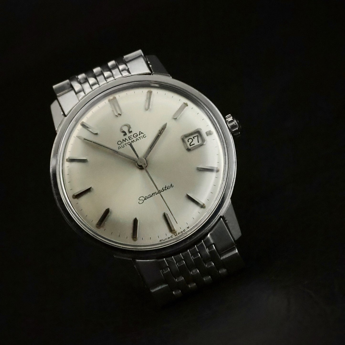 Omega Seamaster Automatic | Silver Dial | Steel | Original Beads of Rice Bracelet, view 3