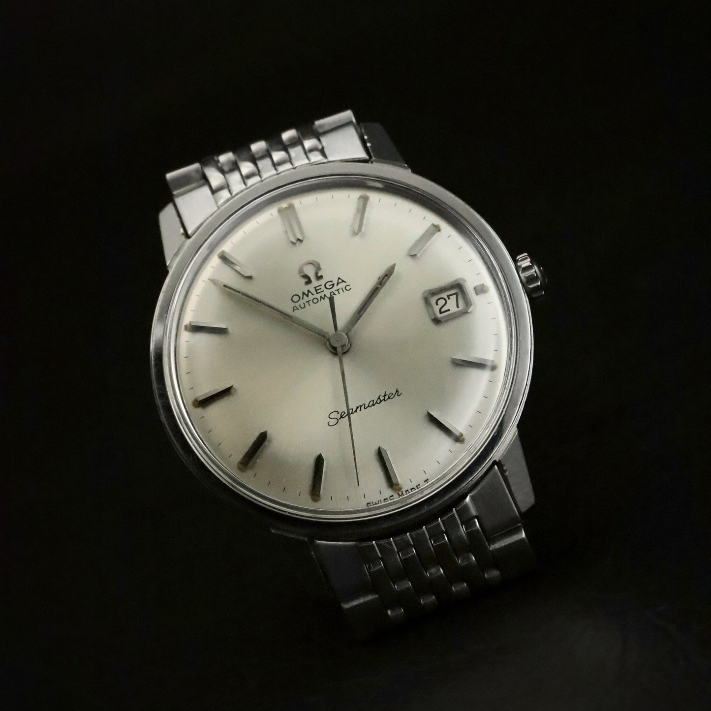 Omega Seamaster Automatic | Silver Dial | Steel | Original Beads of Rice Bracelet, view 18