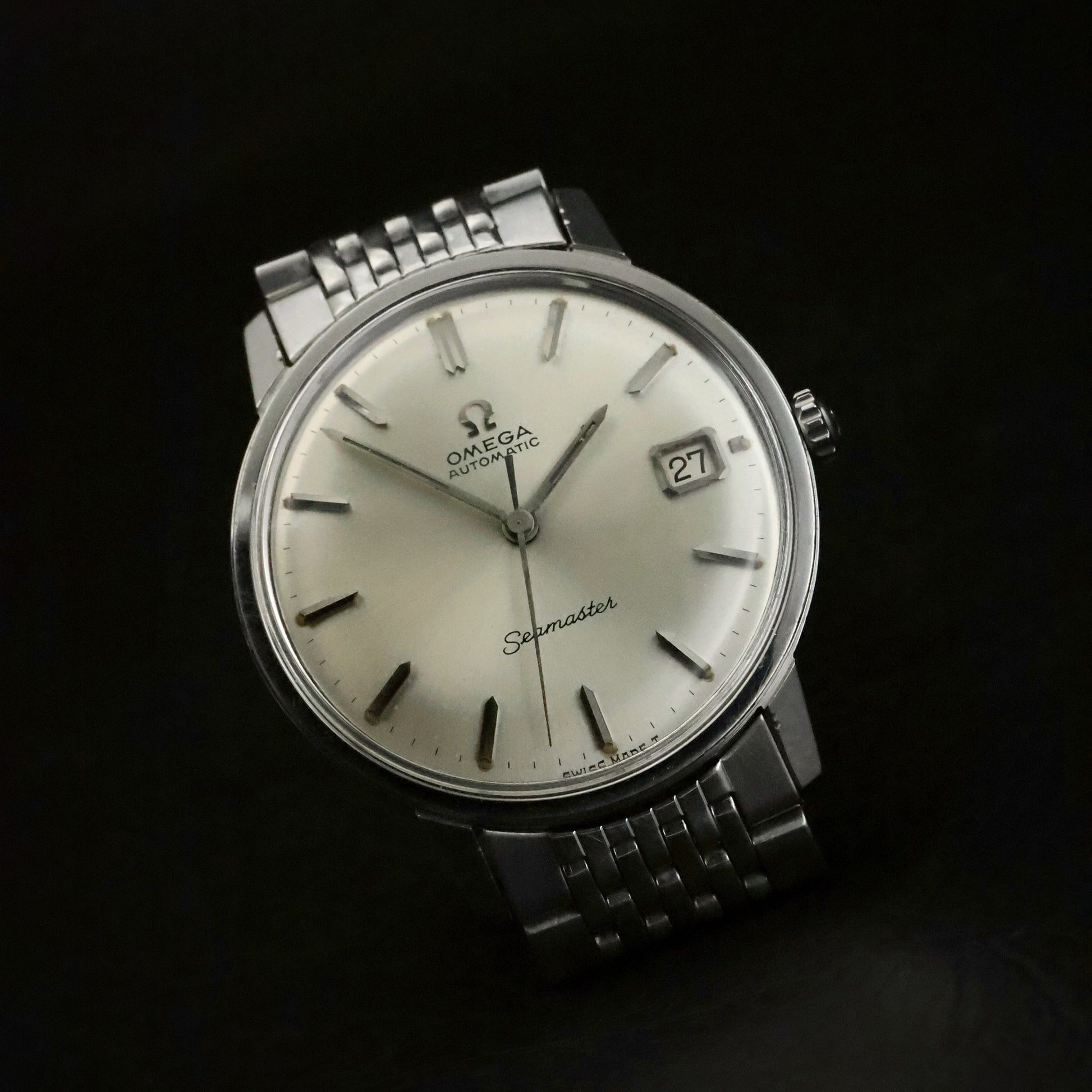 Omega Seamaster Automatic | Silver Dial | Steel | Original Beads of Rice Bracelet, view 18