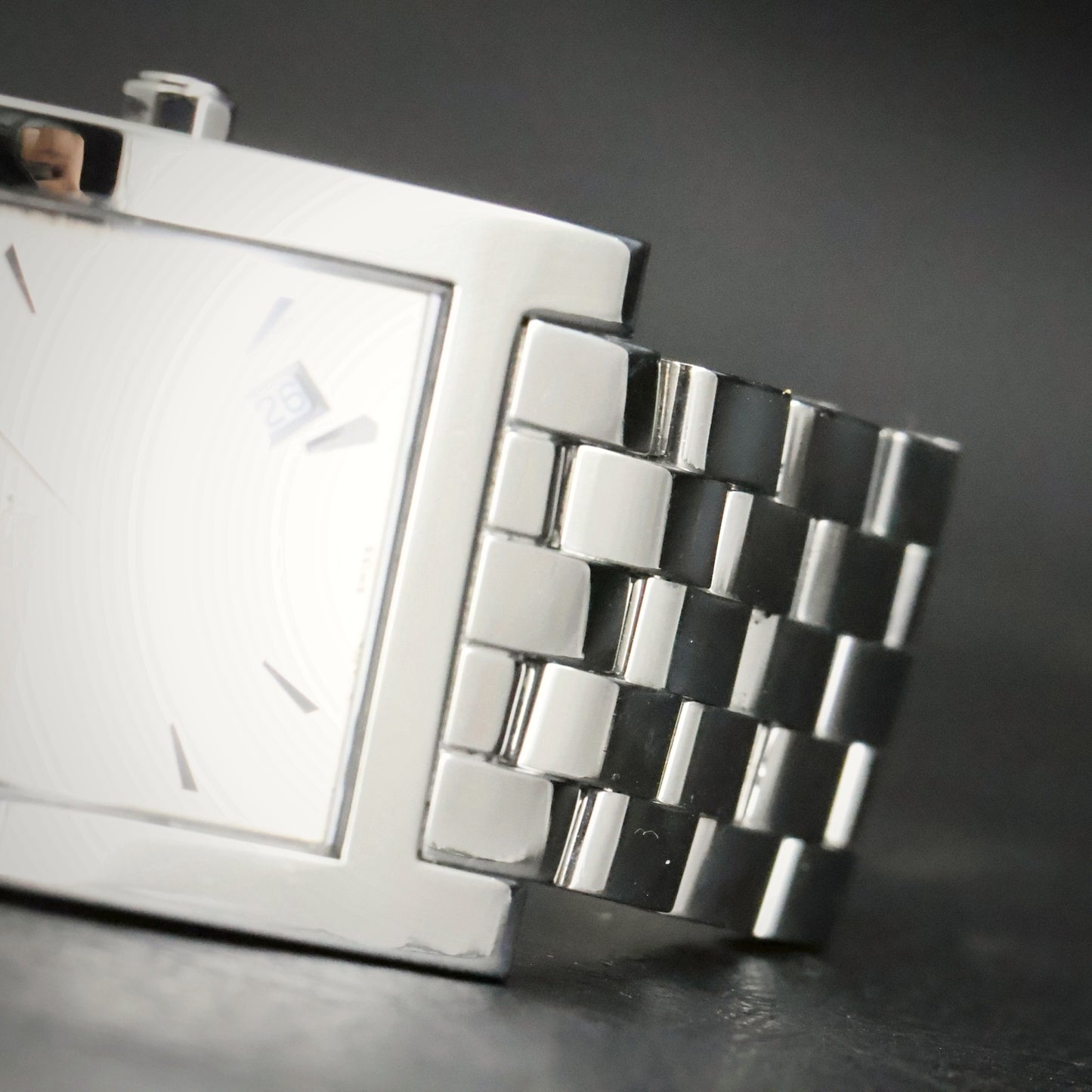 Longines | Silver Dial | Stainless Steel Square Case | Integrated Bracelet, view 8