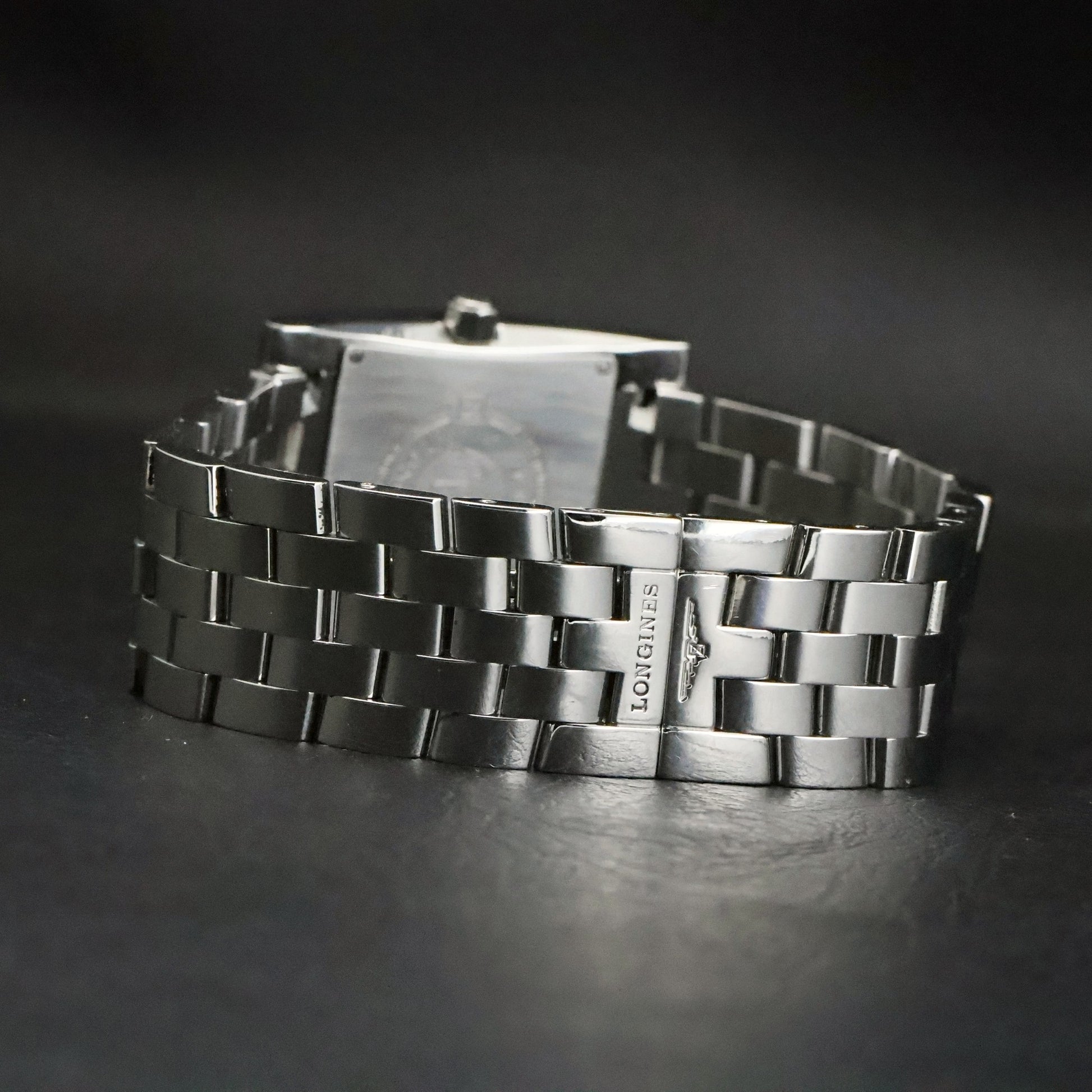 Longines | Silver Dial | Stainless Steel Square Case | Integrated Bracelet, view 12